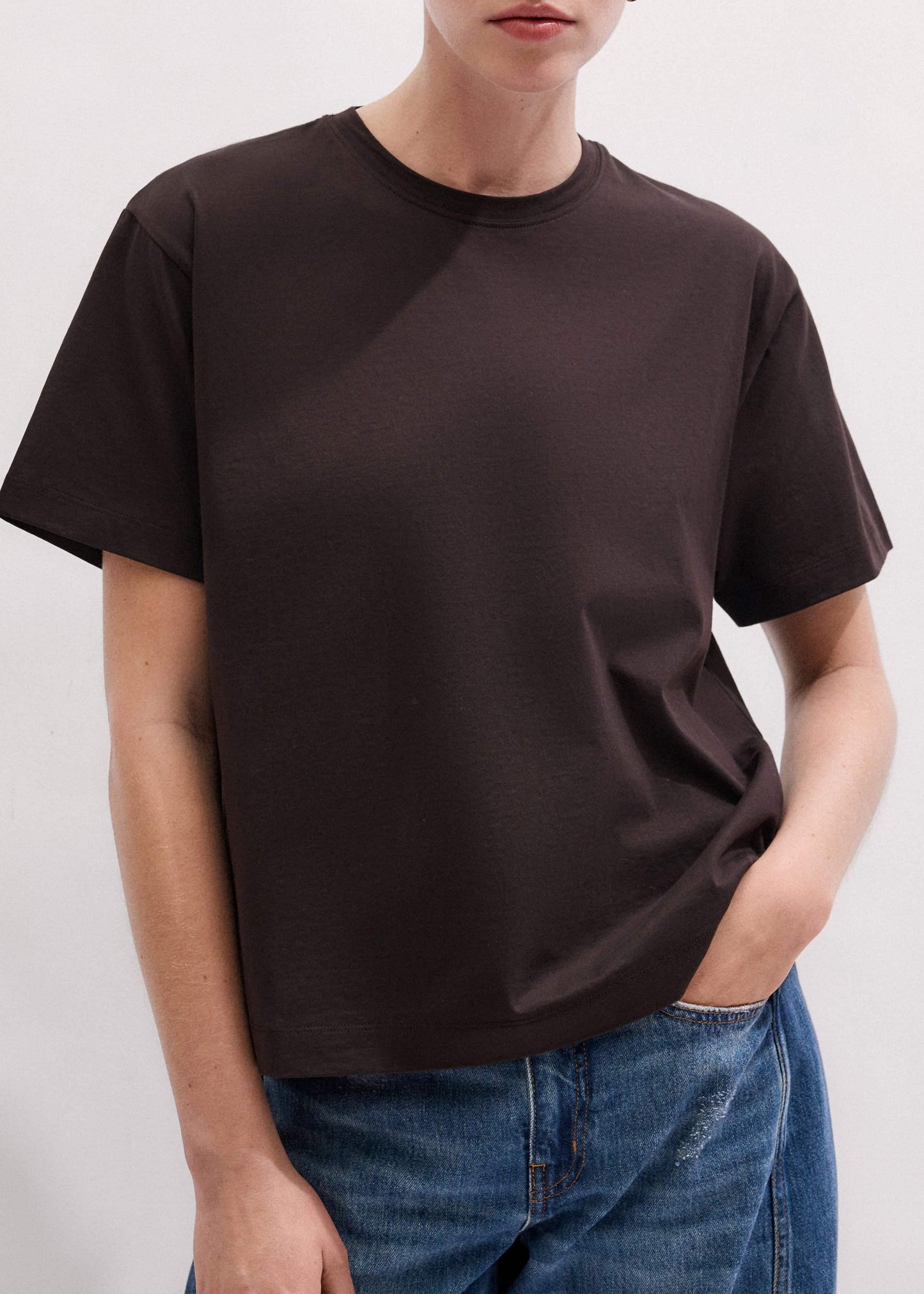 ME and EM Clothing Brown Oversized Tee
