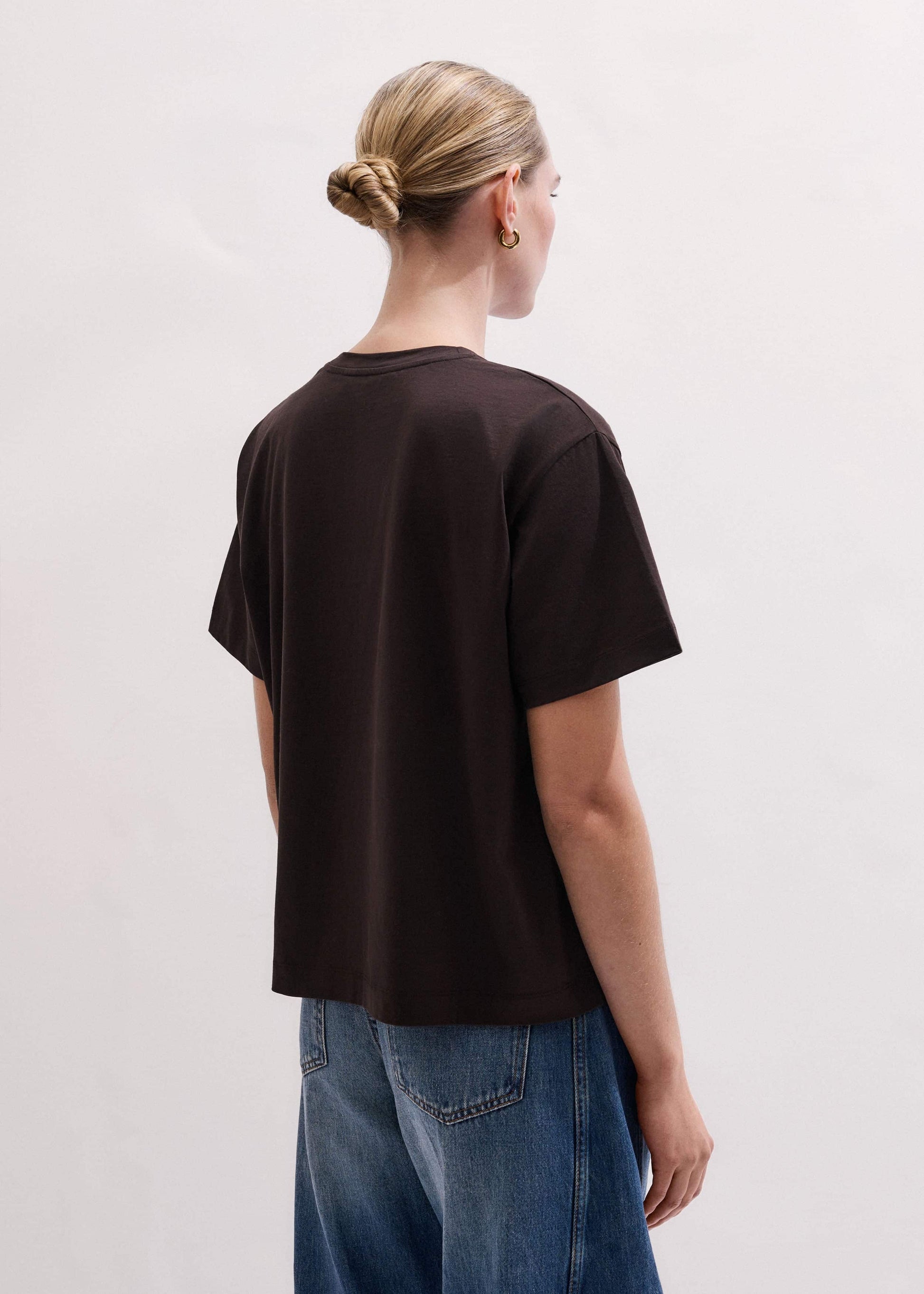 ME and EM Clothing Brown Oversized Tee