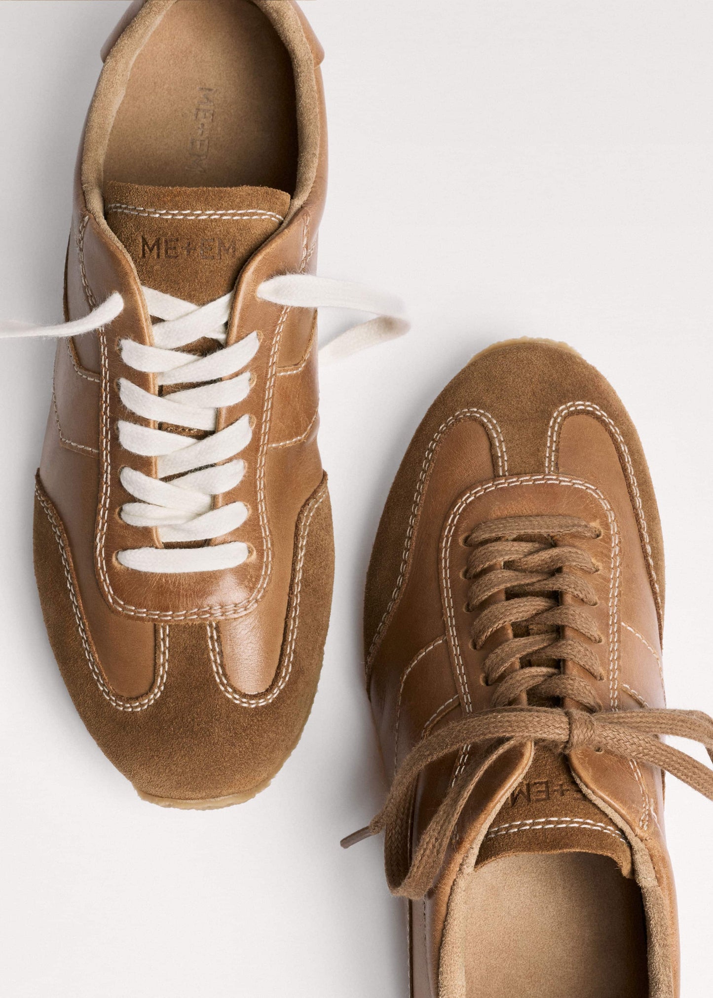 ME and EM Clothing|Accessories Brown Retro Runner Sneaker