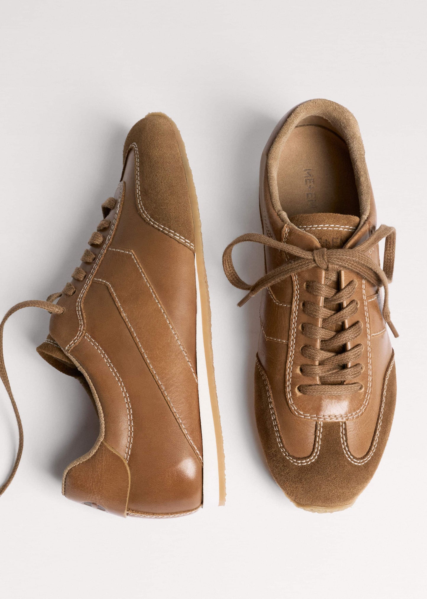ME and EM Clothing|Accessories Brown Retro Runner Sneaker