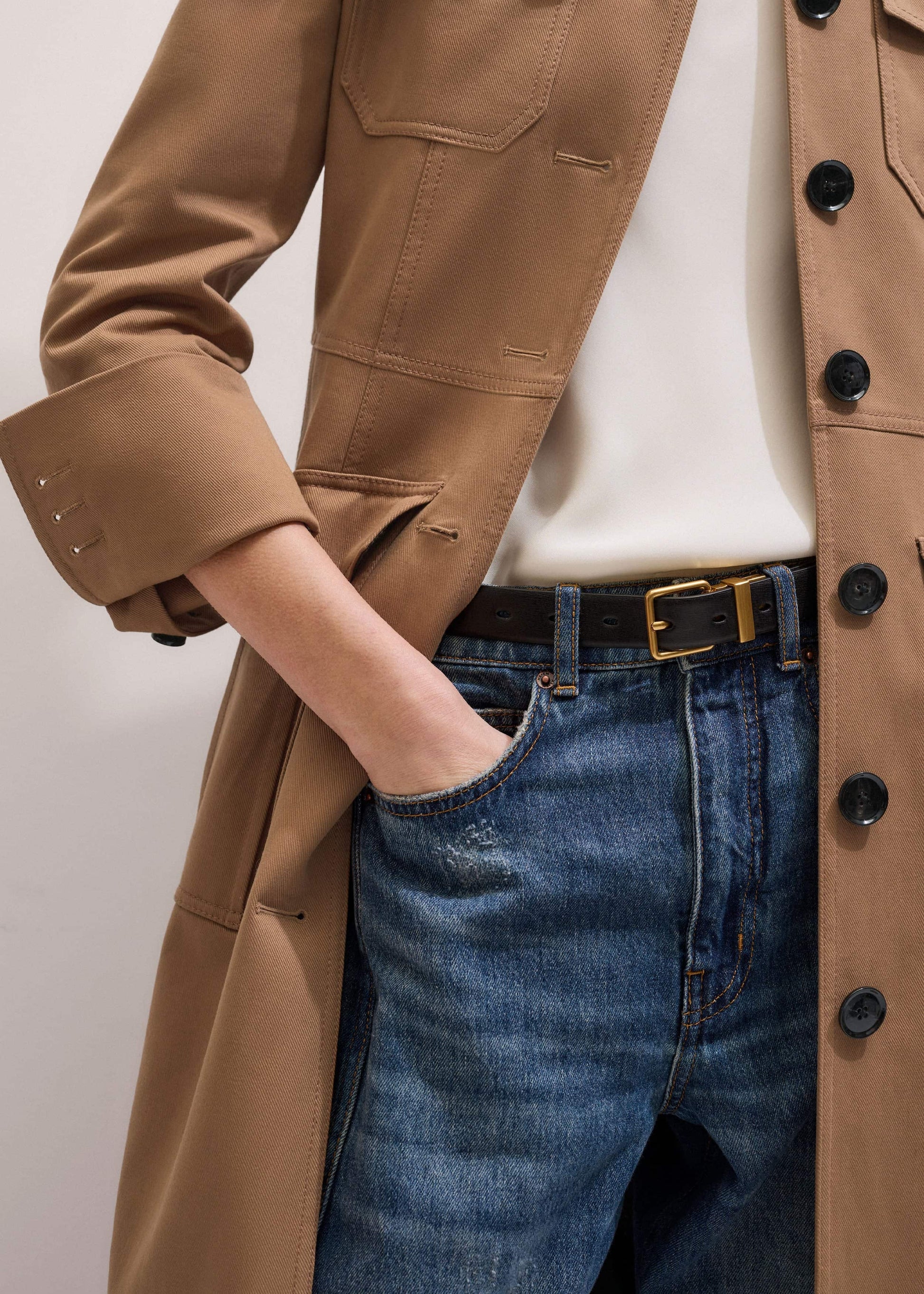 ME and EM Clothing|Accessories Dark Cinnamon Reversible Belt