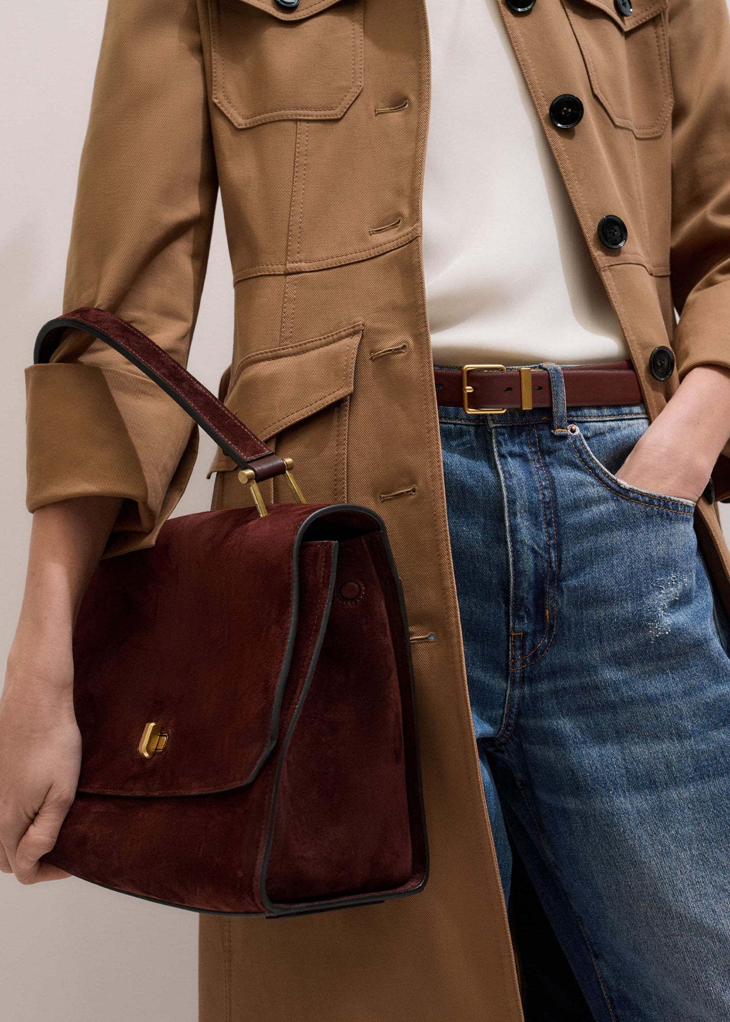 ME and EM Clothing|Accessories Dark Cinnamon Reversible Belt
