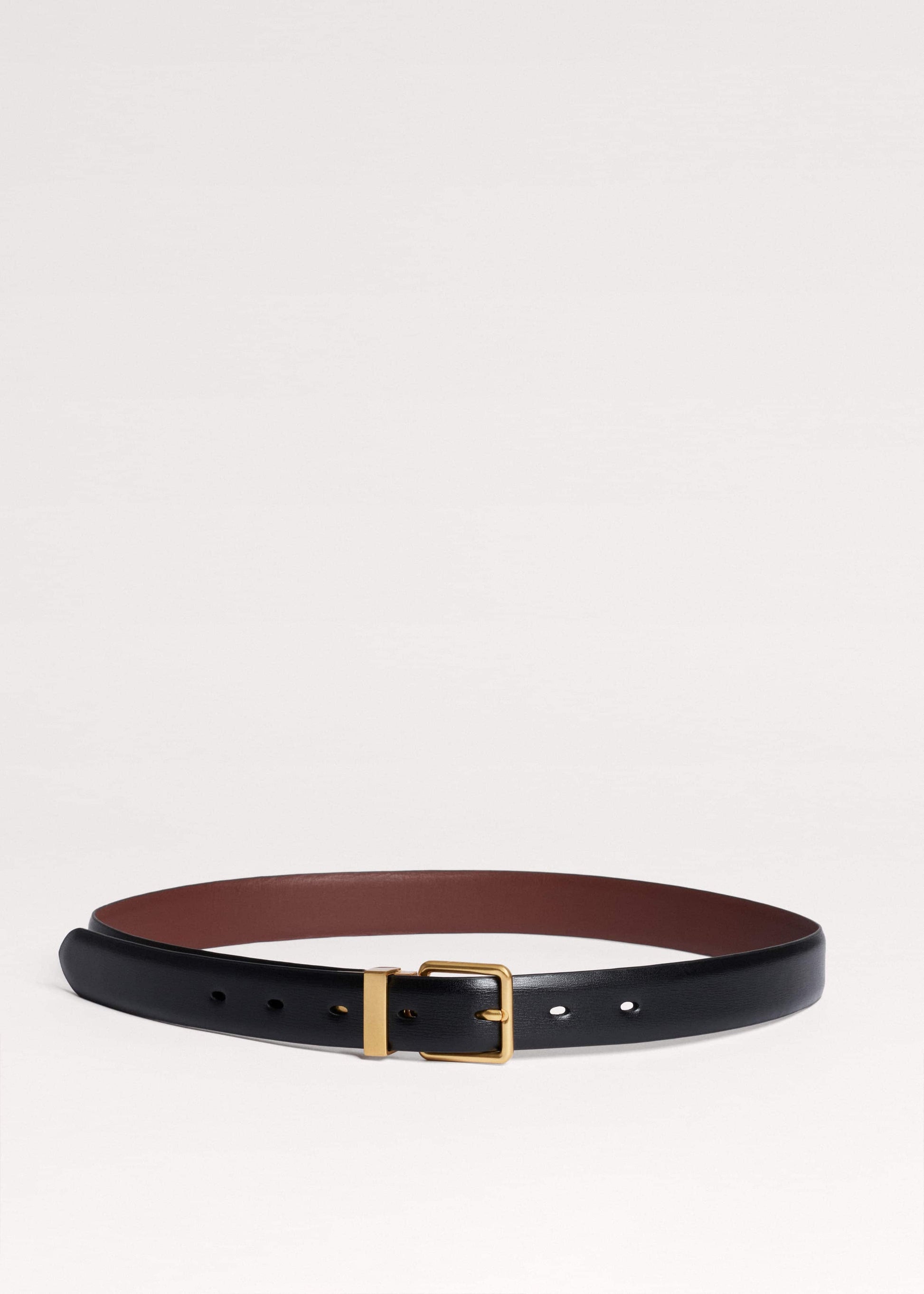 ME and EM Clothing|Accessories Dark Cinnamon Reversible Belt