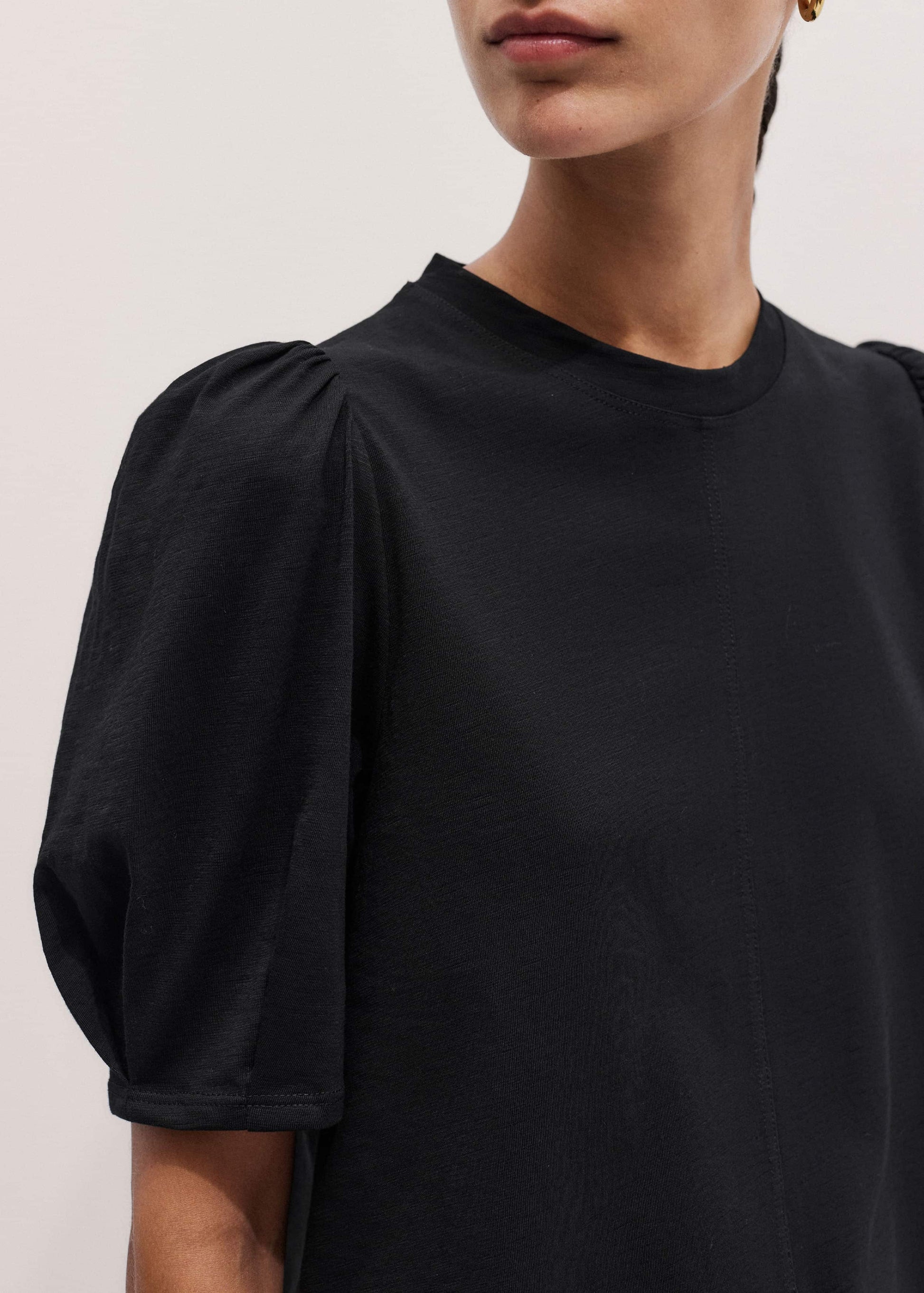 ME and EM Clothing Black Feminine Swing Top