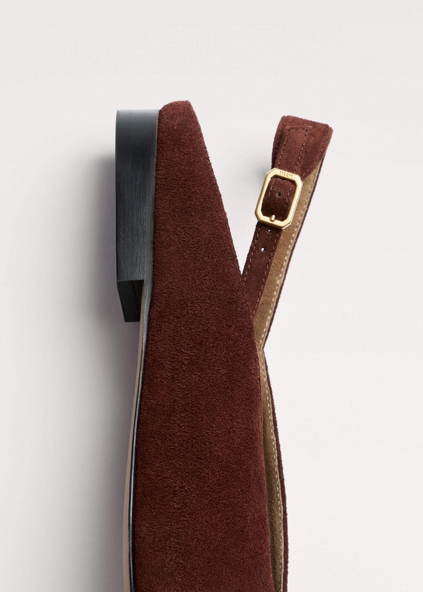 ME and EM Clothing|Accessories Cinnamon Brown Peep Toe Flat