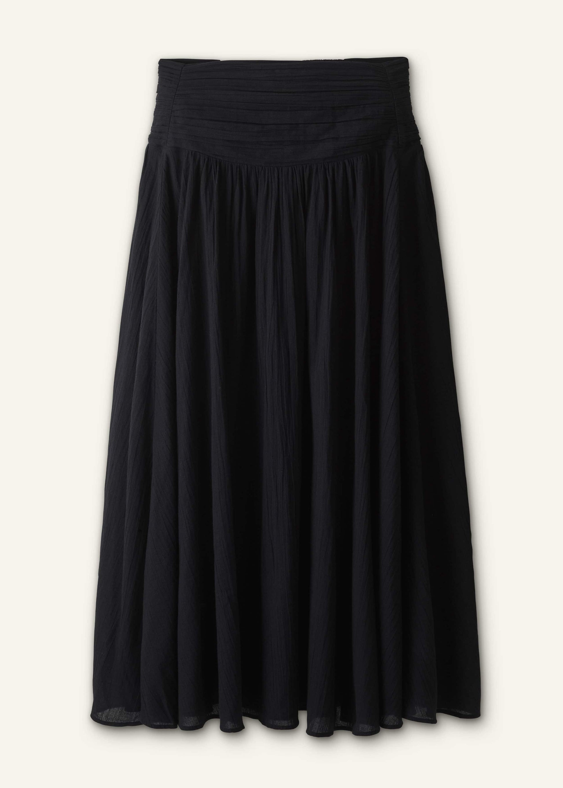 ME and EM Clothing Black Relaxed Maxi Skirt