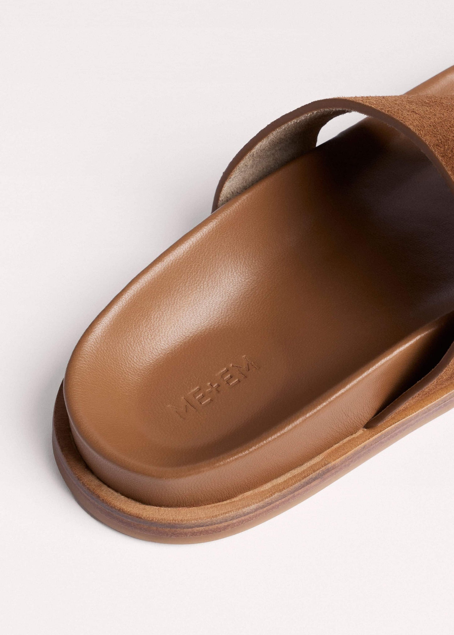 ME and EM Clothing|Accessories Tan Brown Asymmetric Sandal