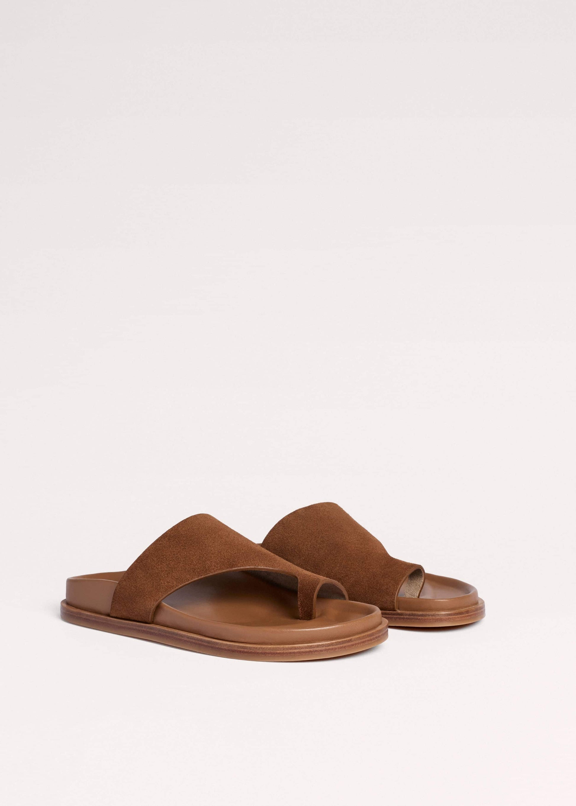ME and EM Clothing|Accessories Tan Brown Asymmetric Sandal