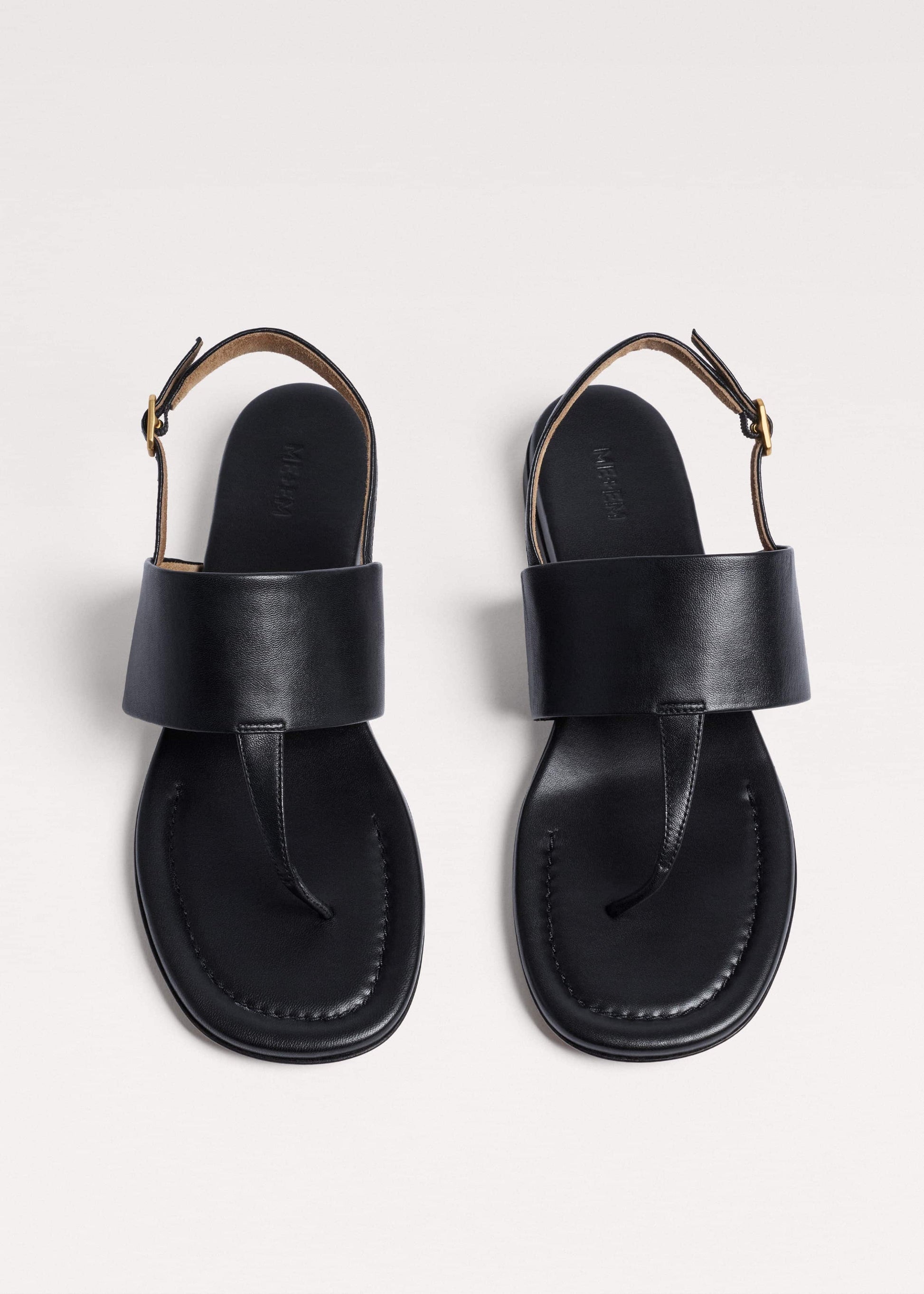 ME and EM Clothing|Accessories Black Minimal Sandal