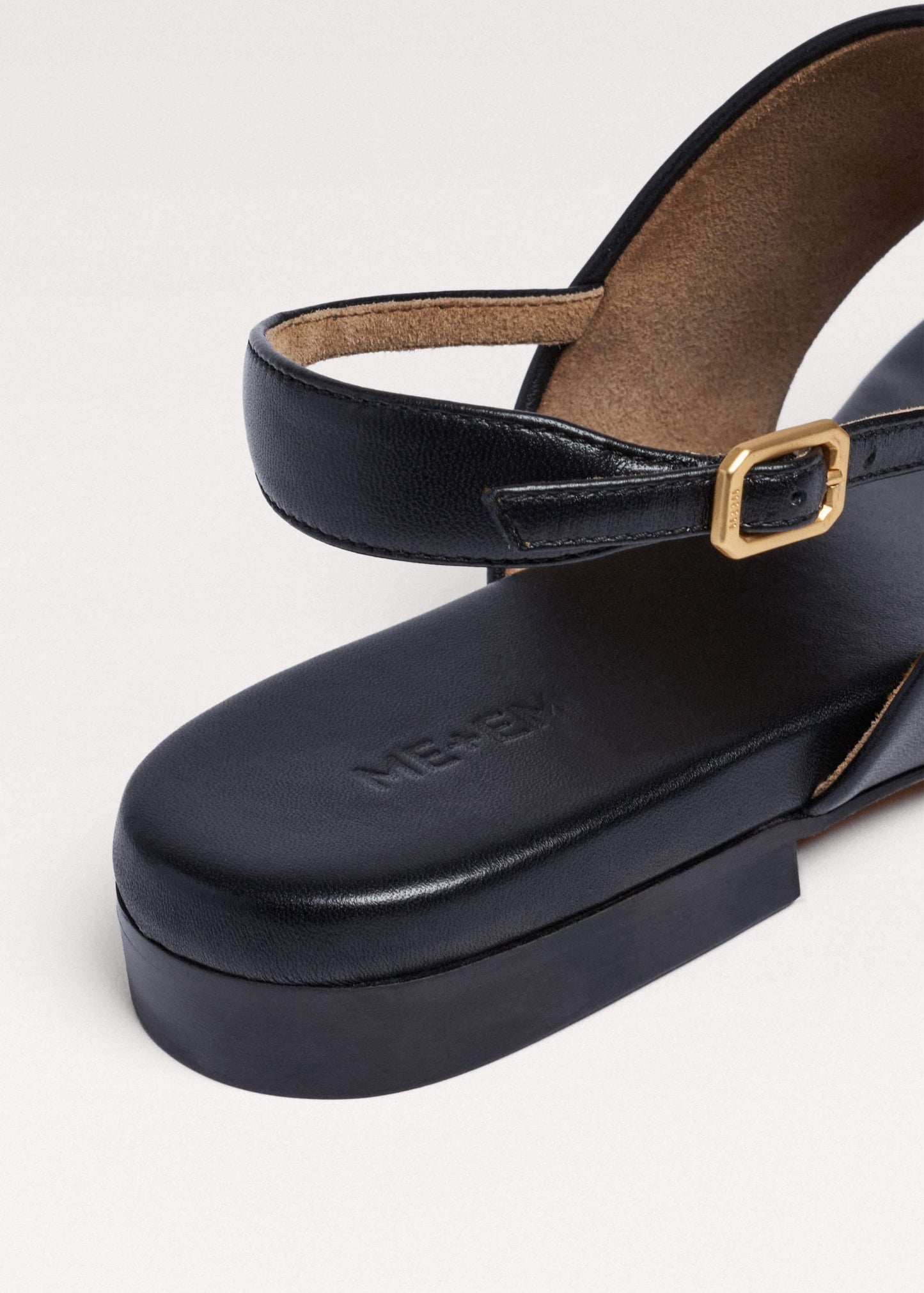 ME and EM Clothing|Accessories Black Minimal Sandal