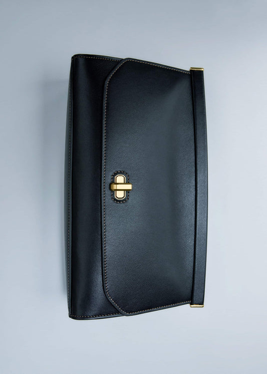 ME and EM Clothing|Accessories Black Tailored Clutch Bag