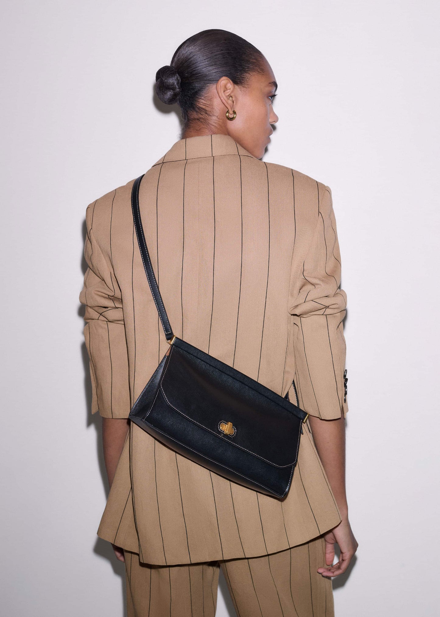 ME and EM Clothing|Accessories Black Tailored Clutch Bag