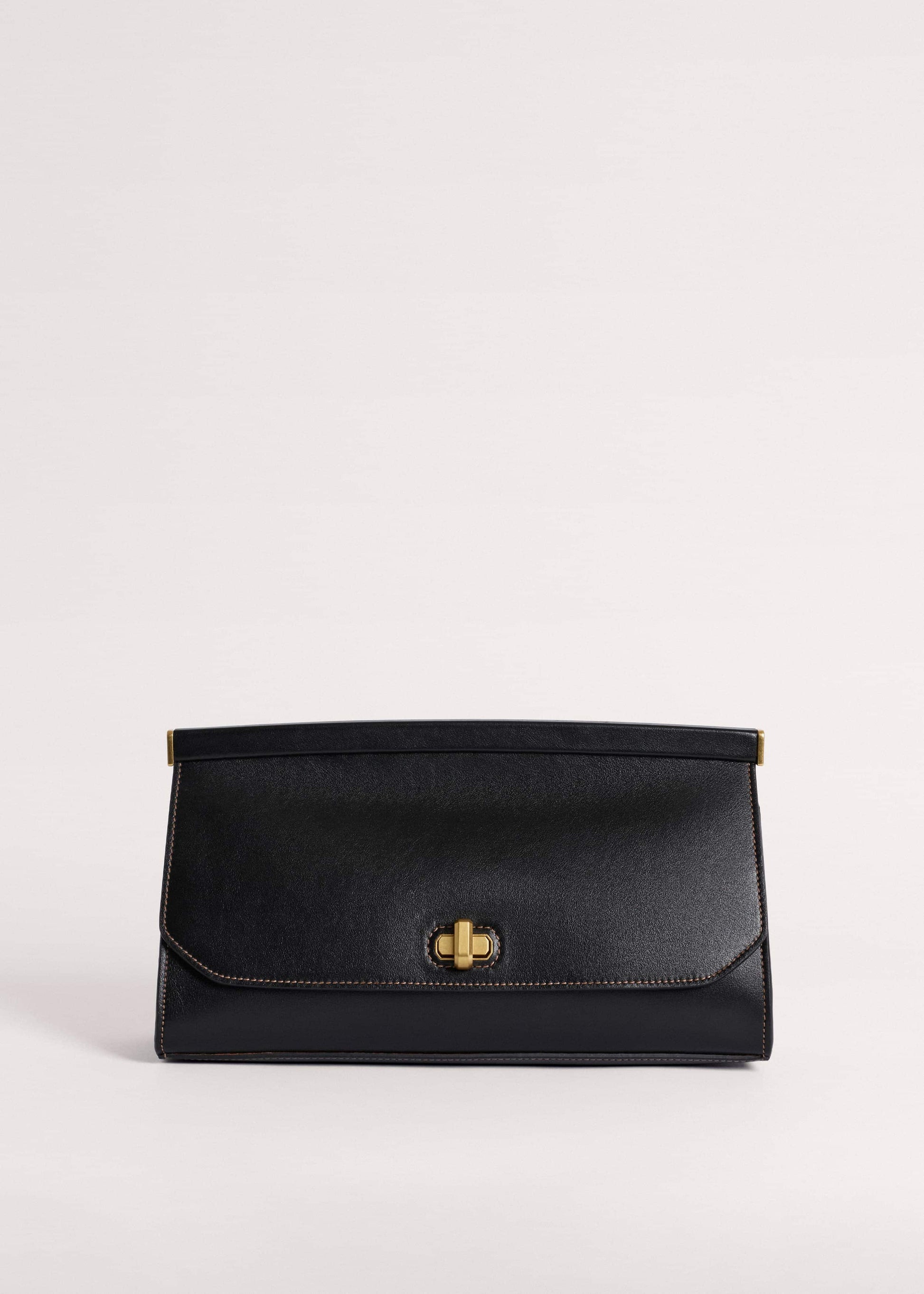 ME and EM Clothing|Accessories Black Tailored Clutch Bag