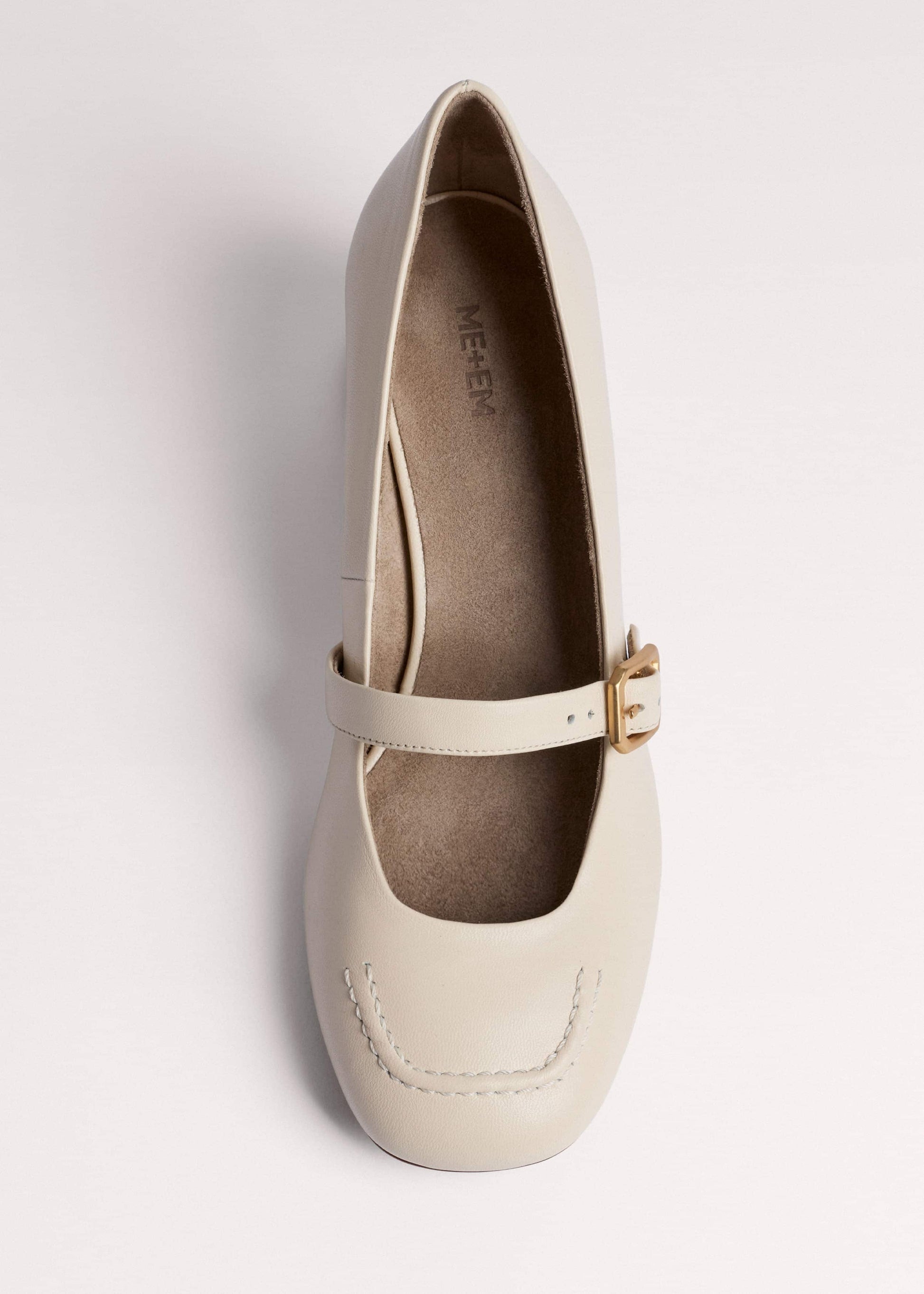 ME and EM Clothing|Accessories Cream Classic Mary Jane Heel