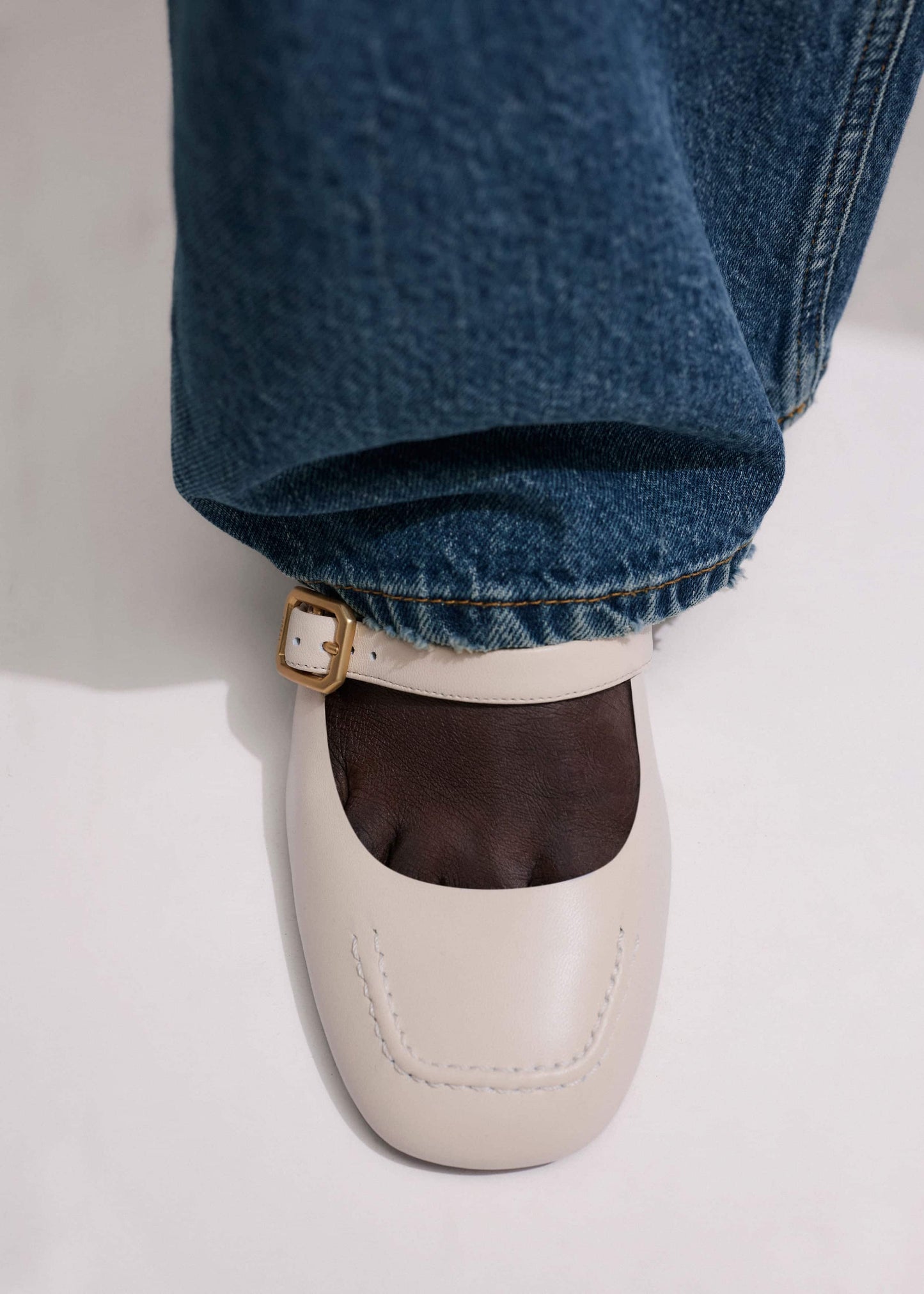 ME and EM Clothing|Accessories Cream Classic Mary Jane Heel