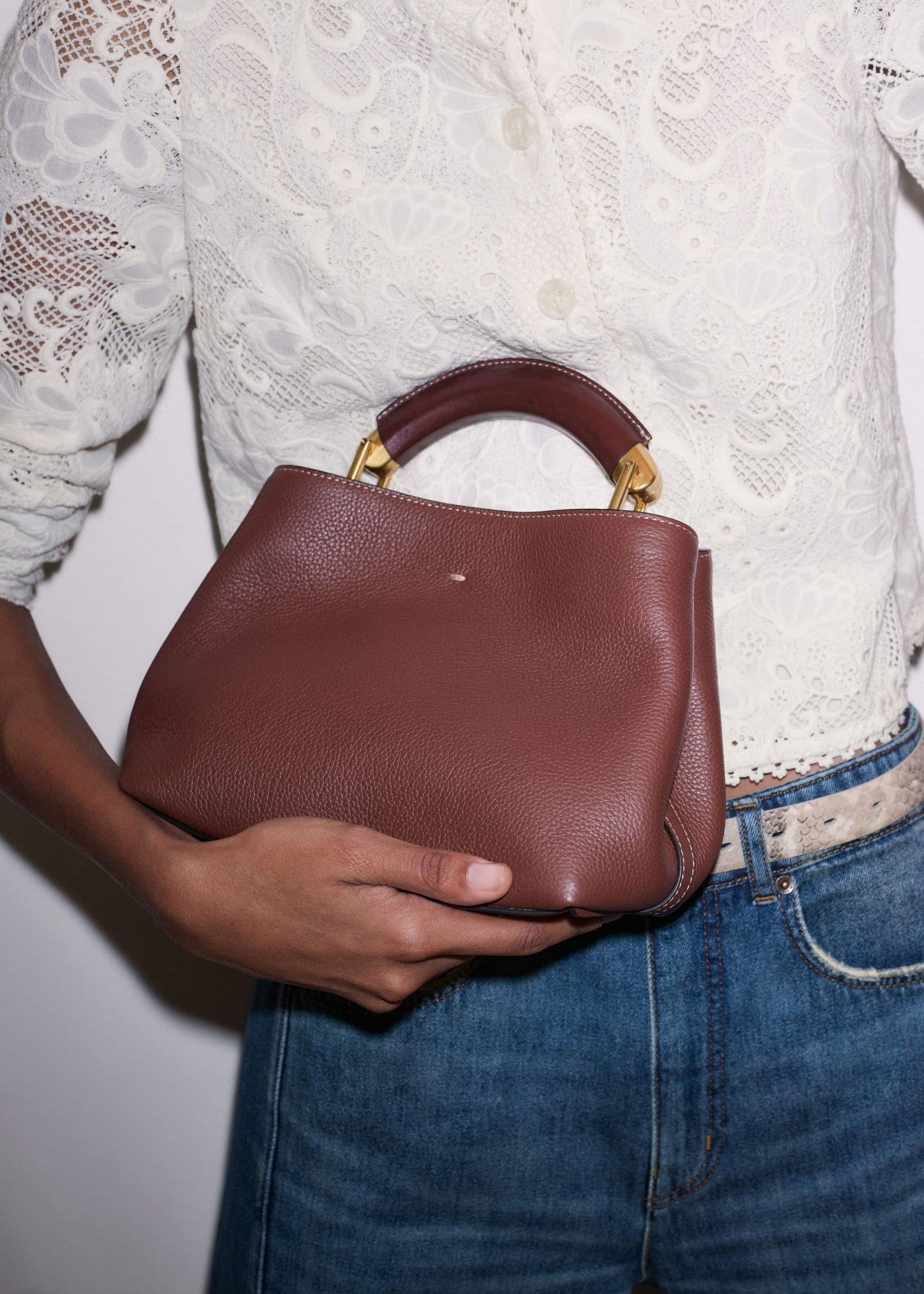 ME and EM Clothing|Accessories Brown Mini Day Bag