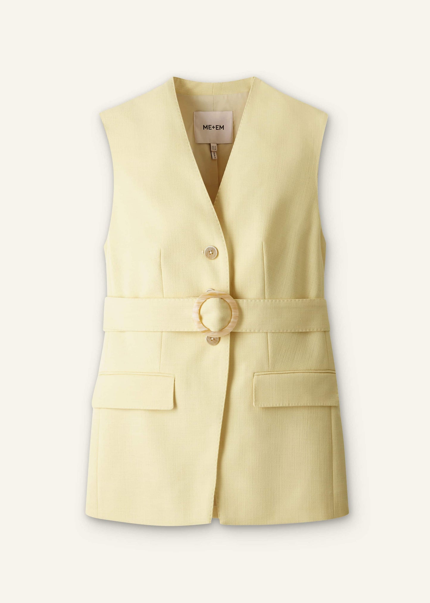 ME and EM Clothing Yellow Longline Vest