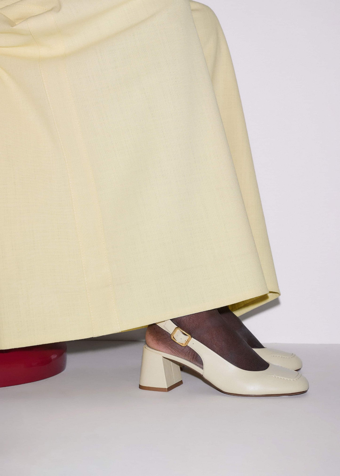 ME and EM Clothing|Accessories Cream Occasion Slingback Heel