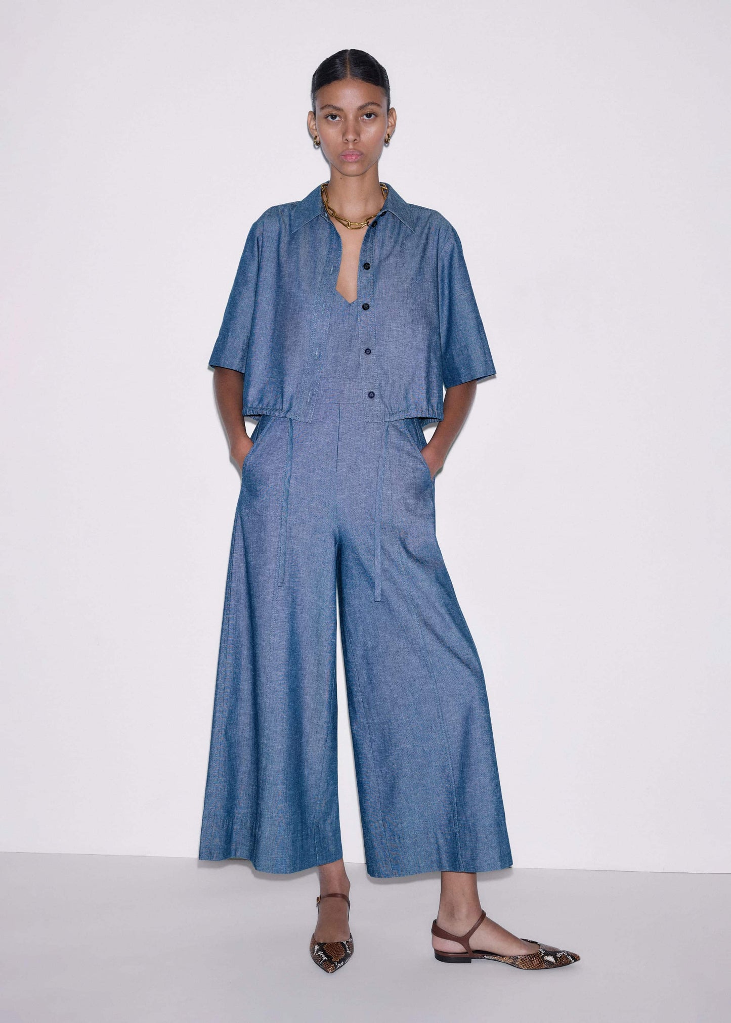 ME and EM Clothing Blue 2-in-1 Jumpsuit