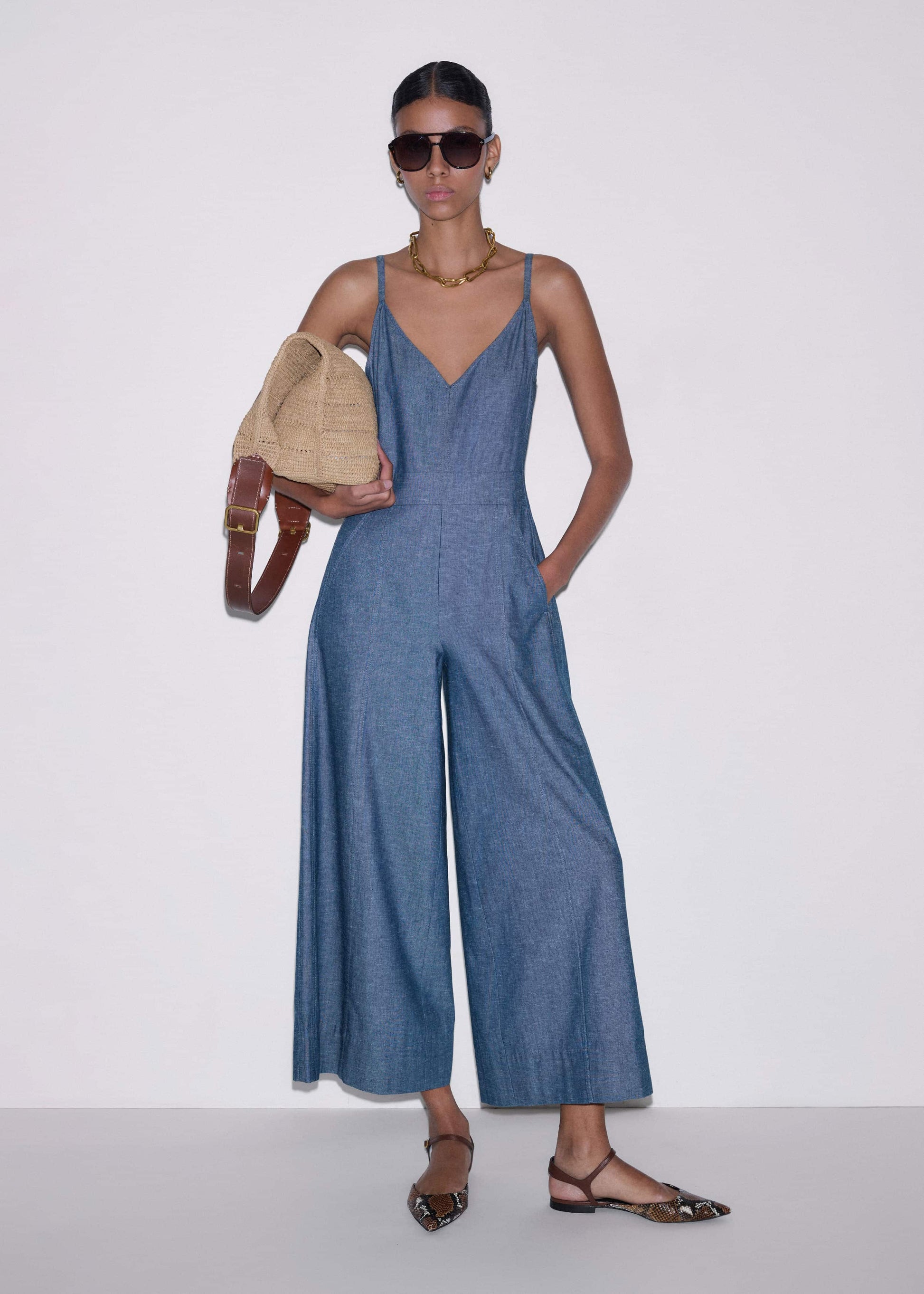 ME and EM Clothing Blue 2-in-1 Jumpsuit