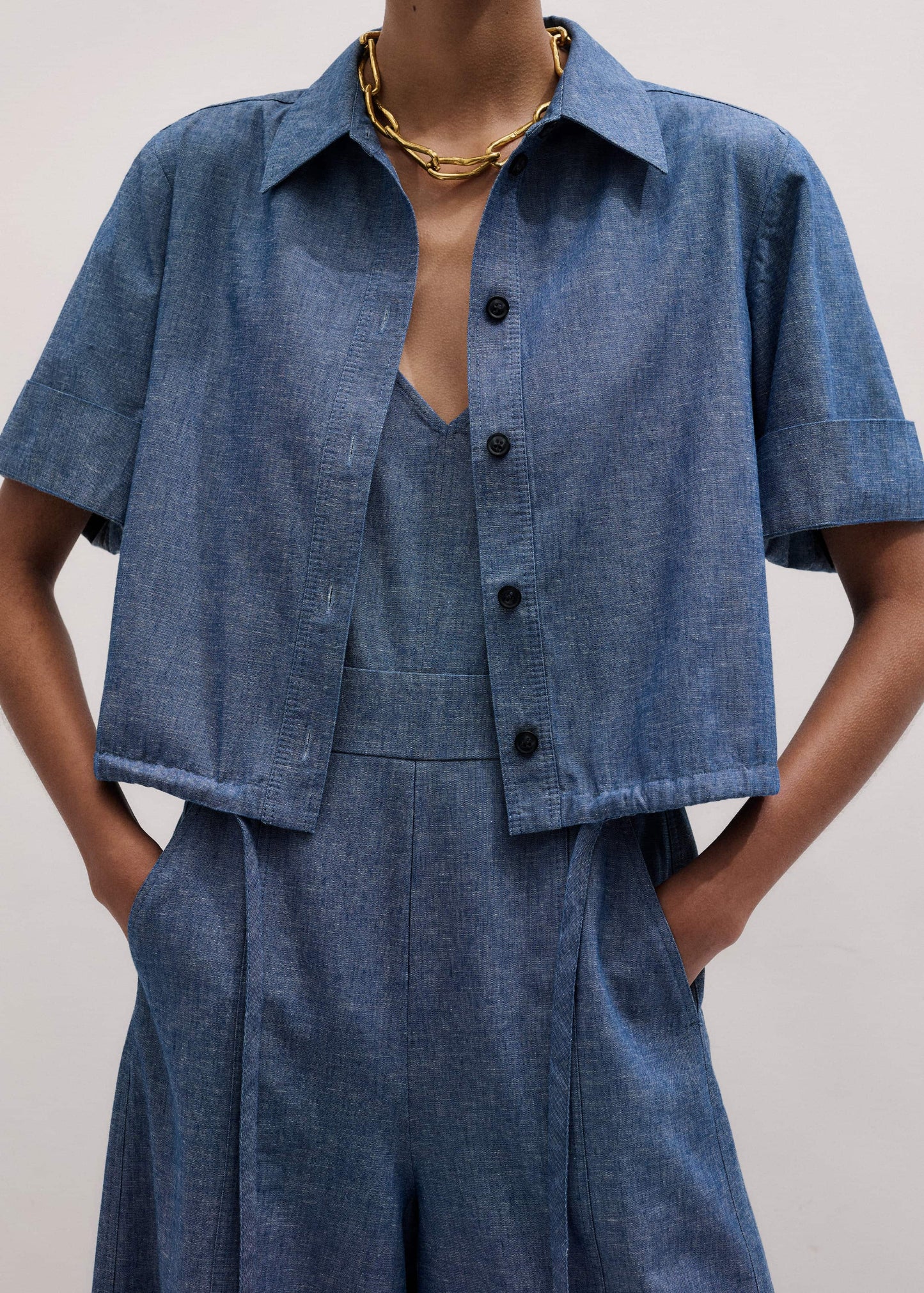 ME and EM Clothing Blue 2-in-1 Jumpsuit