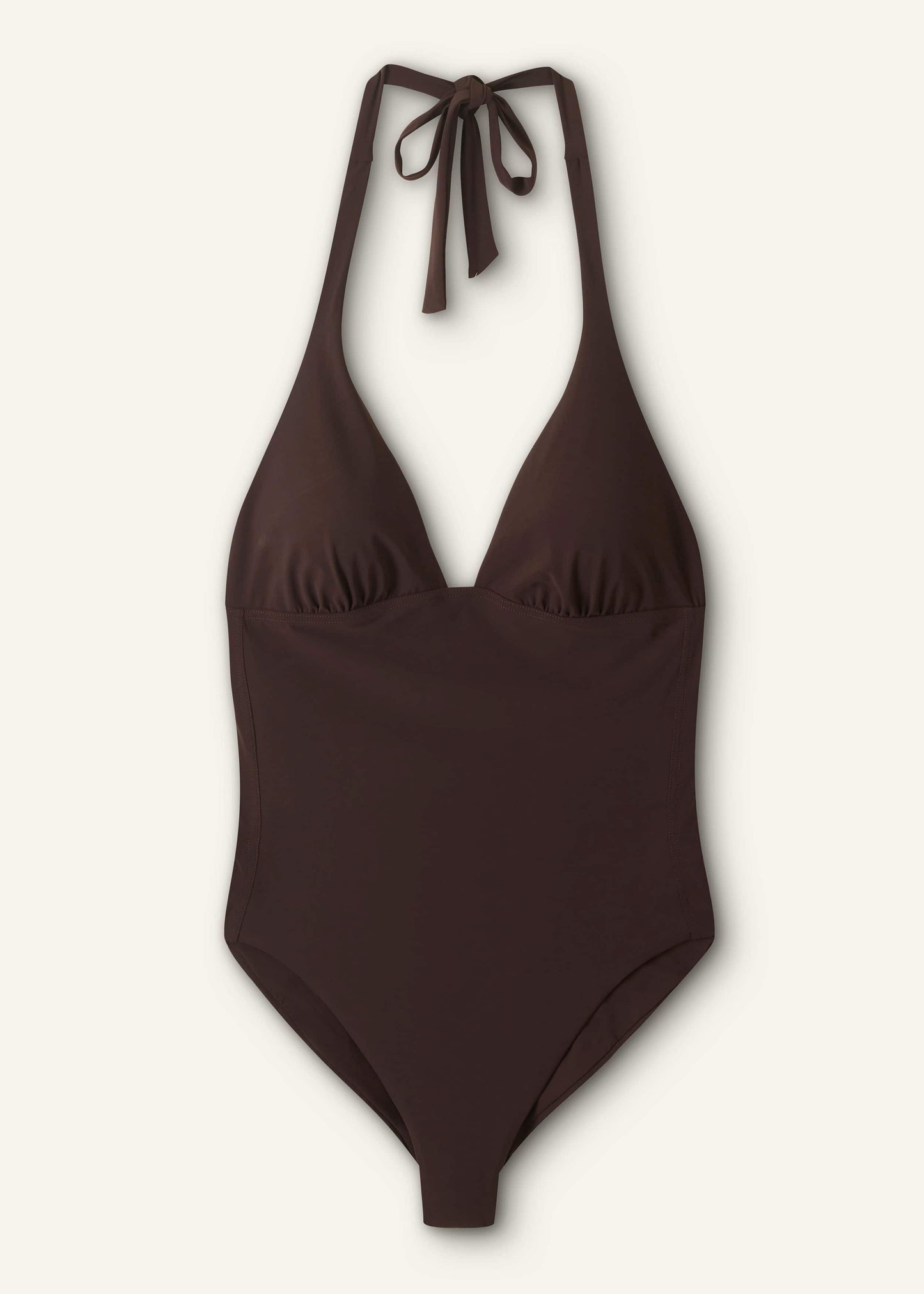 ME and EM Clothing Brown Adjustable Halterneck Swimsuit