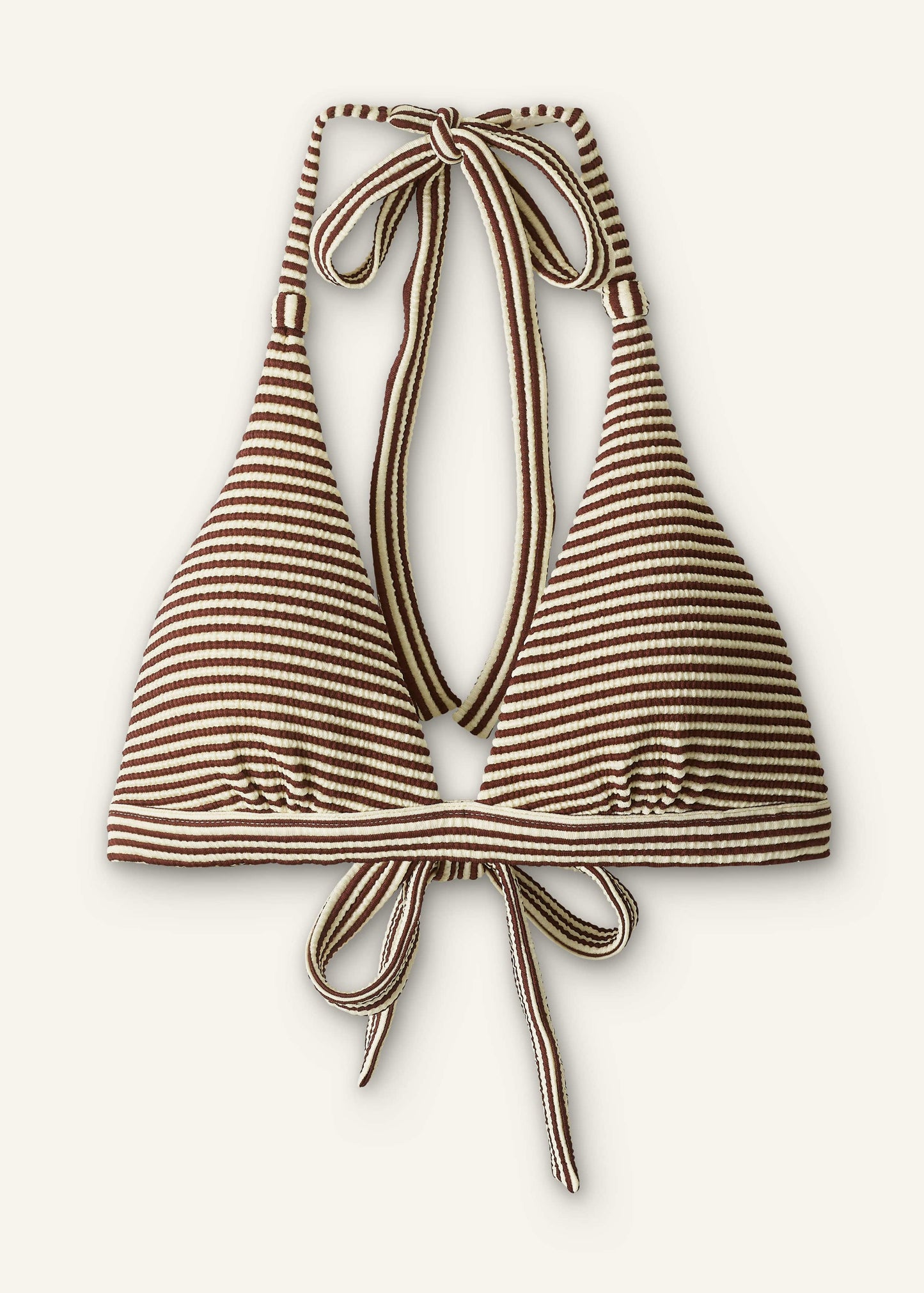 ME and EM Clothing Cinnamon Brown Halterneck Bikini Top