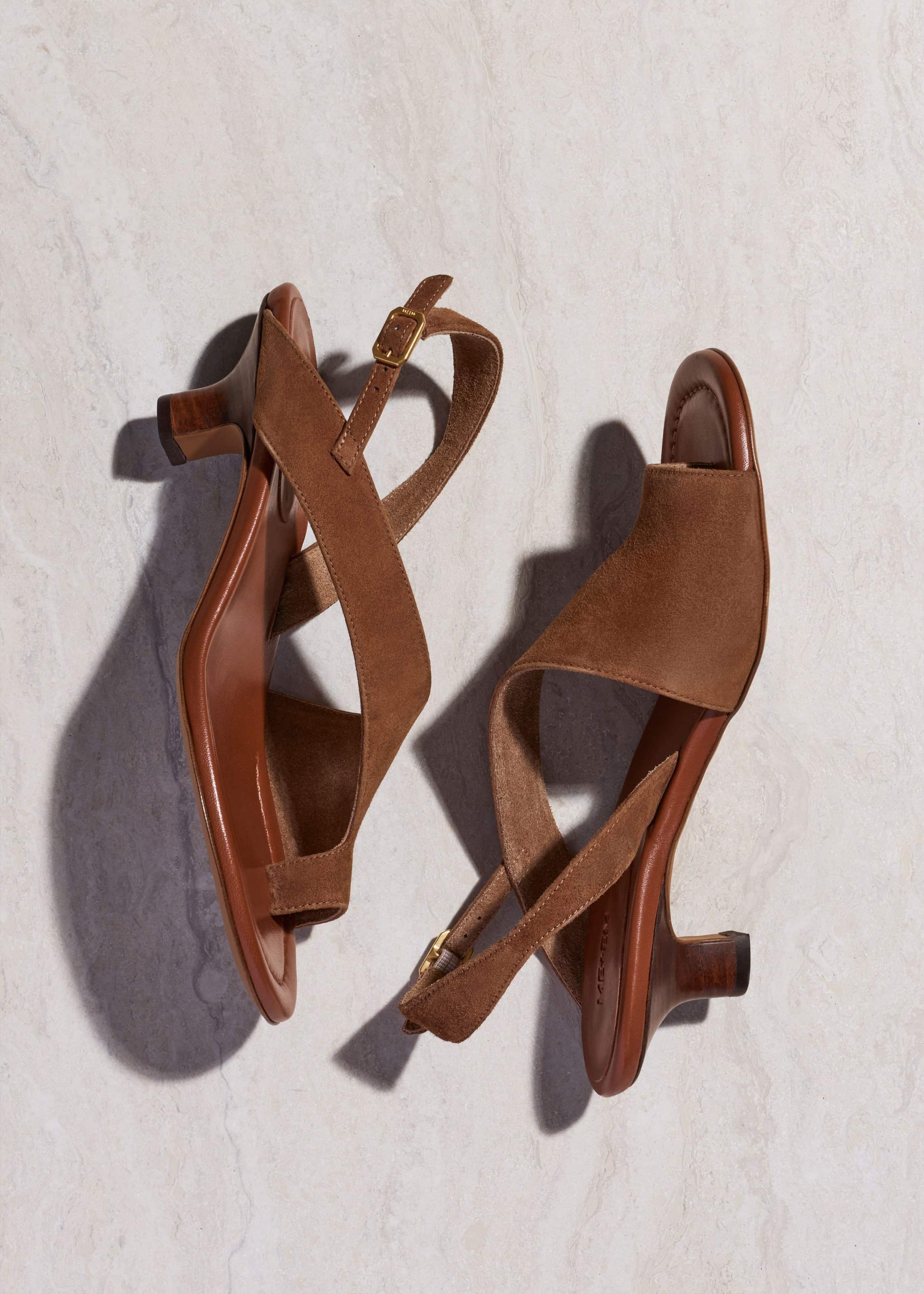 ME and EM Accessories Brown Asymmetric Heel