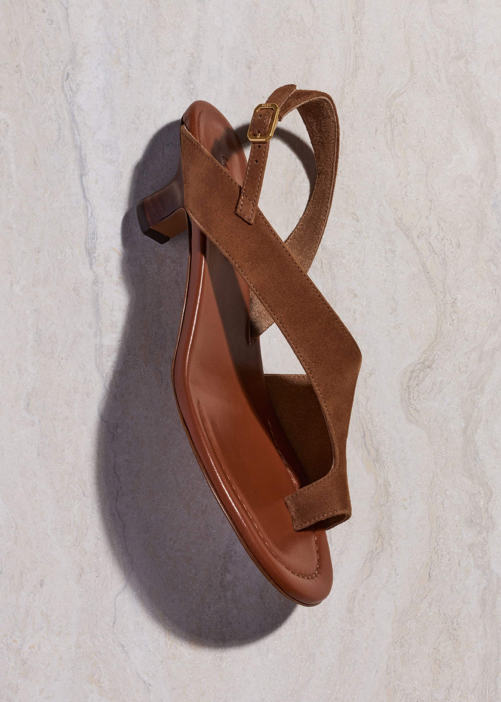 ME and EM Accessories Brown Asymmetric Heel