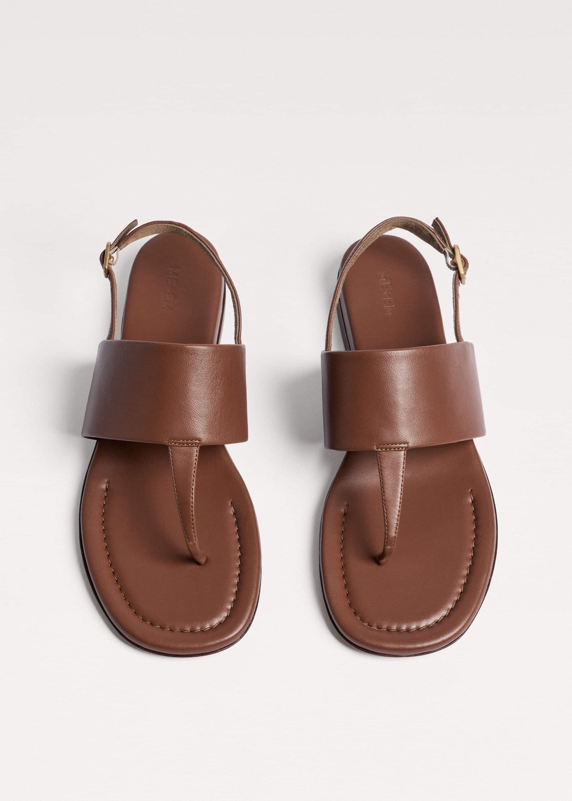 ME and EM Accessories Brown Minimal Sandal