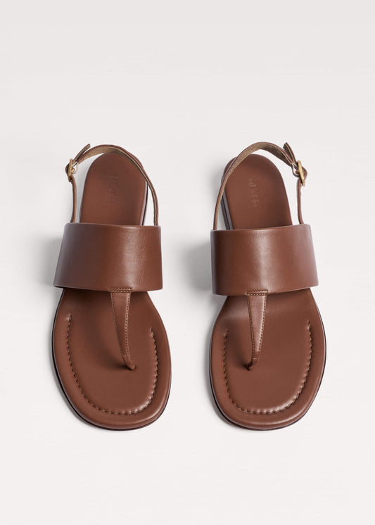 ME and EM Accessories Brown Minimal Sandal