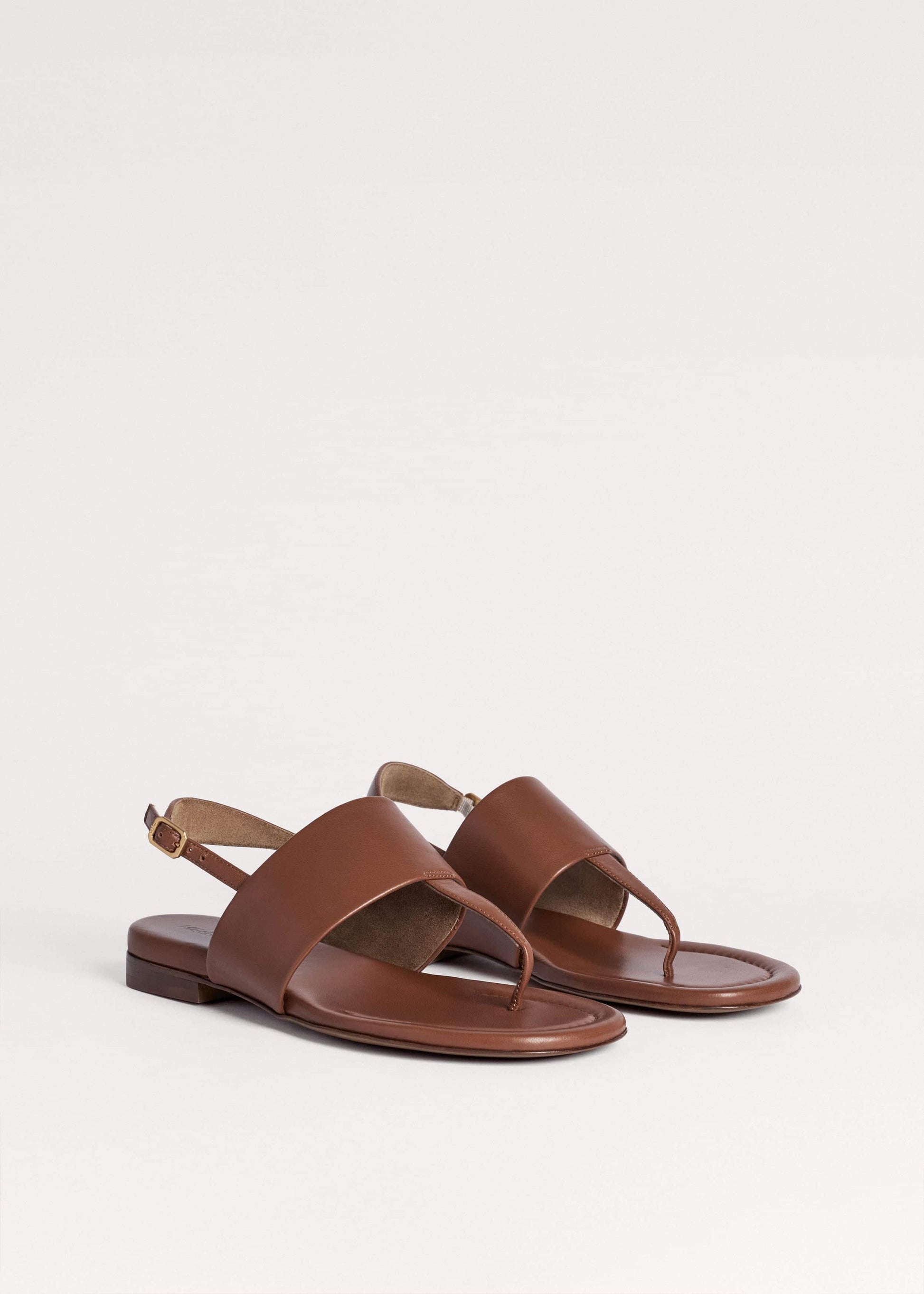 ME and EM Accessories Brown Minimal Sandal