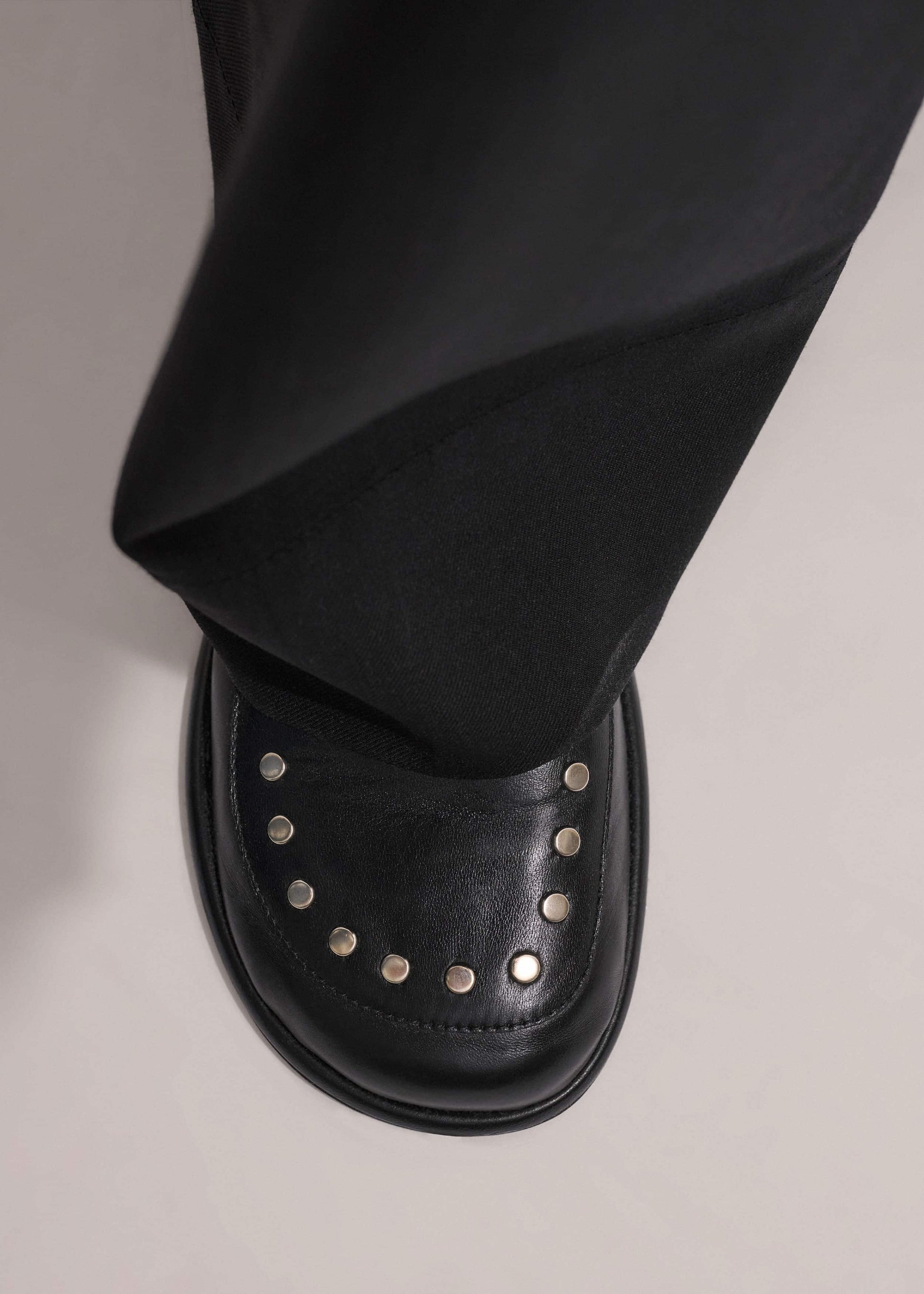 ME and EM Accessories Black Stud Travel Loafer