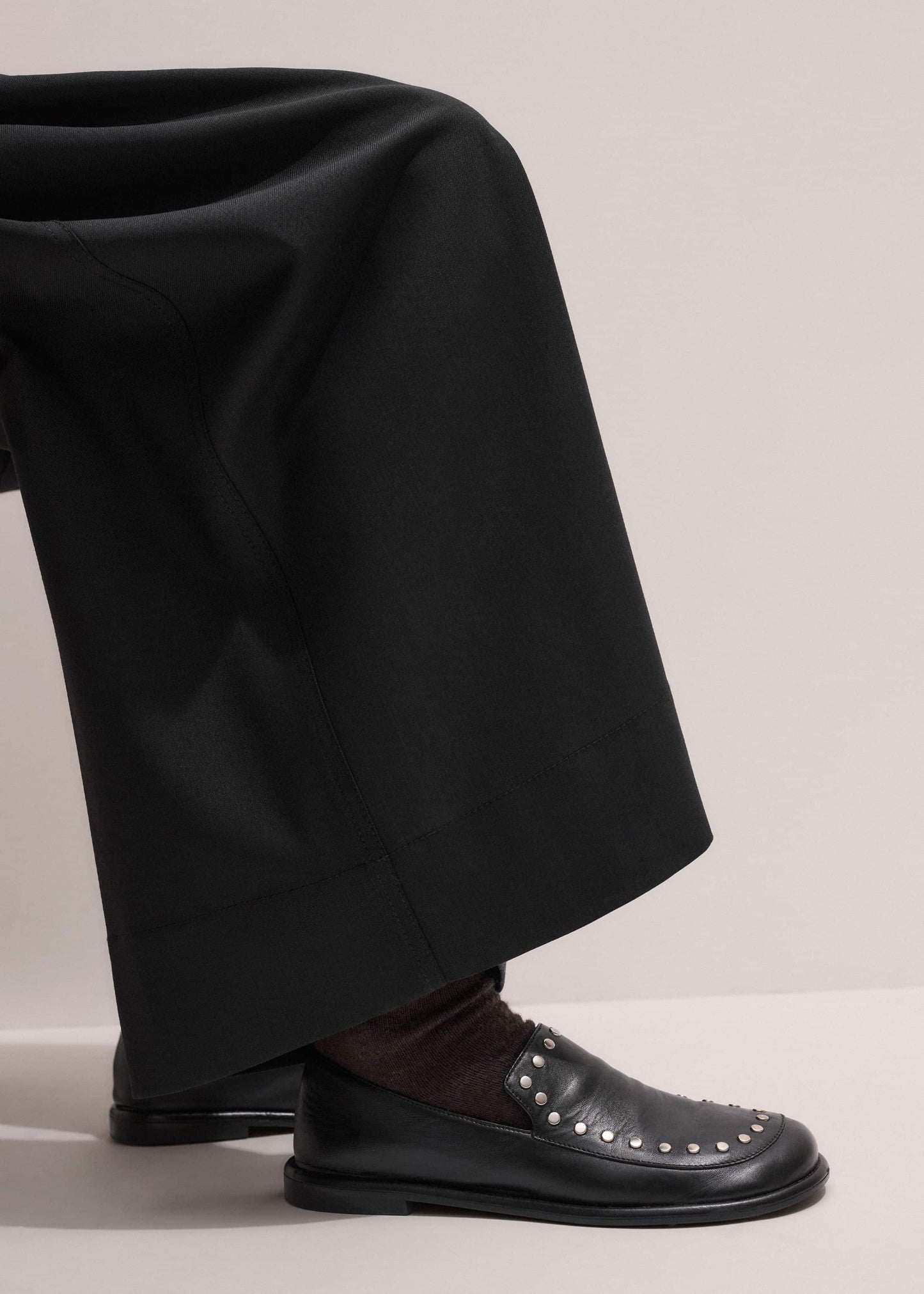 ME and EM Accessories Black Stud Travel Loafer