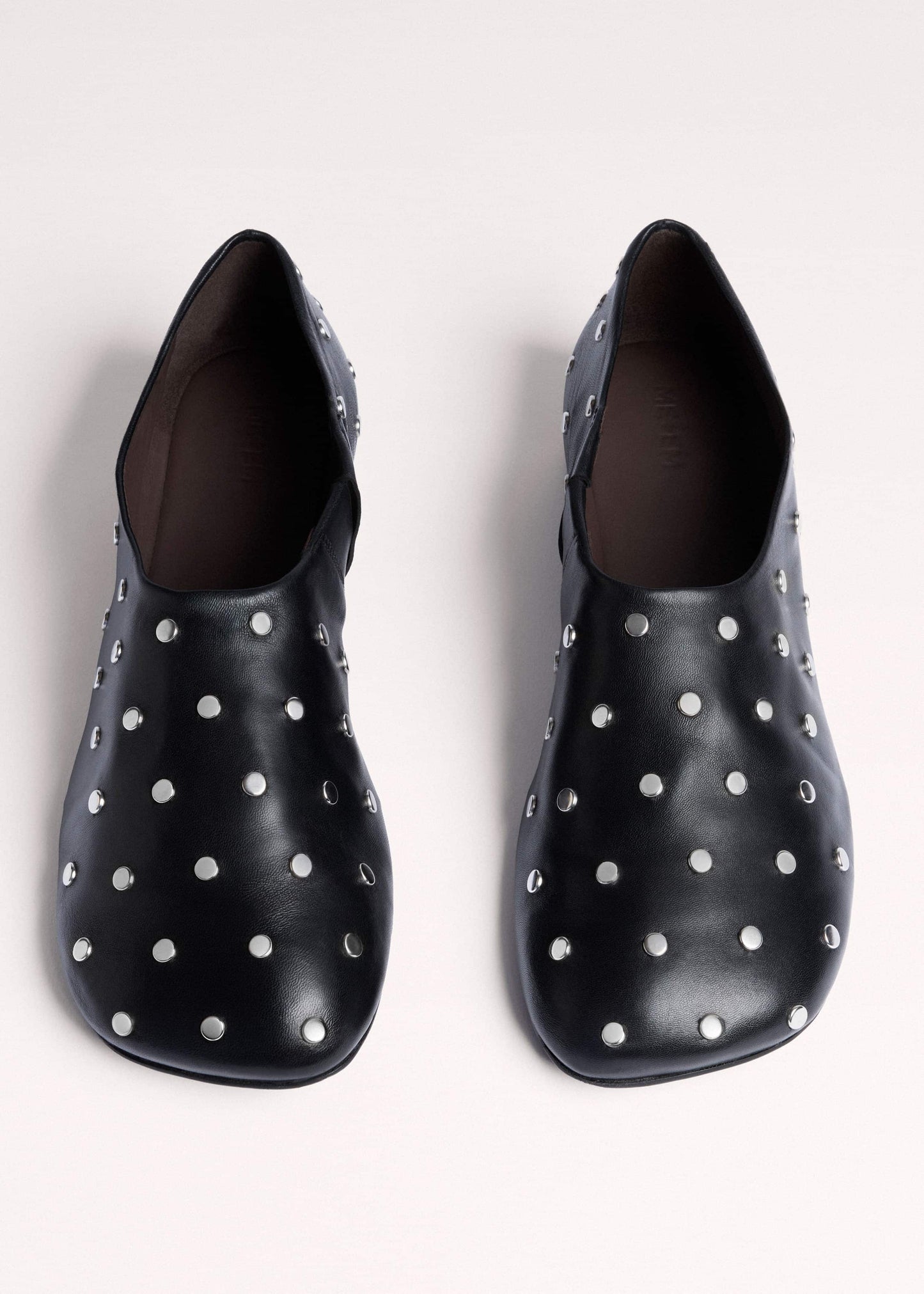 ME and EM Accessories Black Studded Slipper