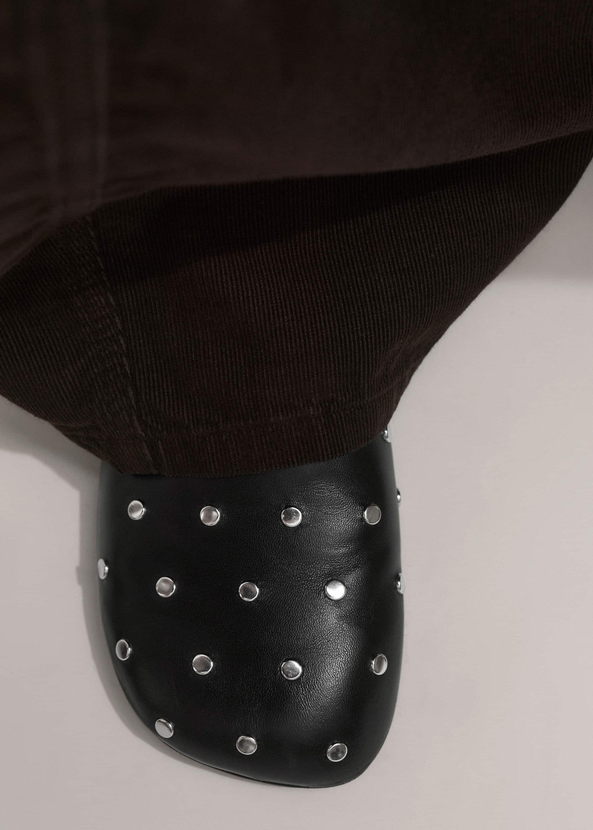 ME and EM Accessories Black Studded Slipper