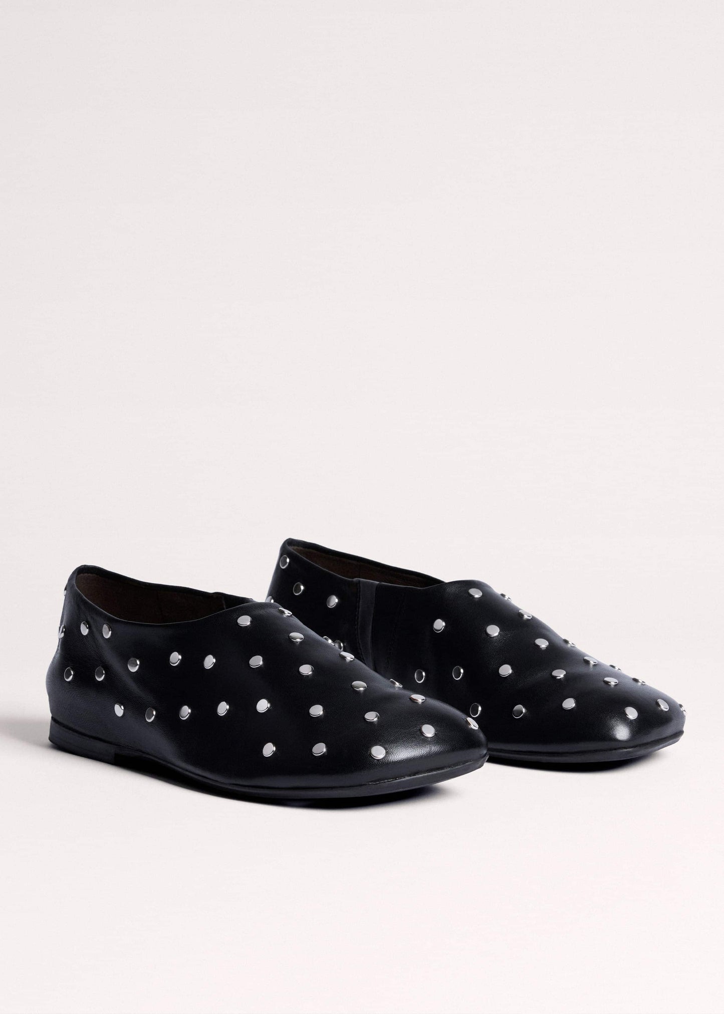ME and EM Accessories Black Studded Slipper