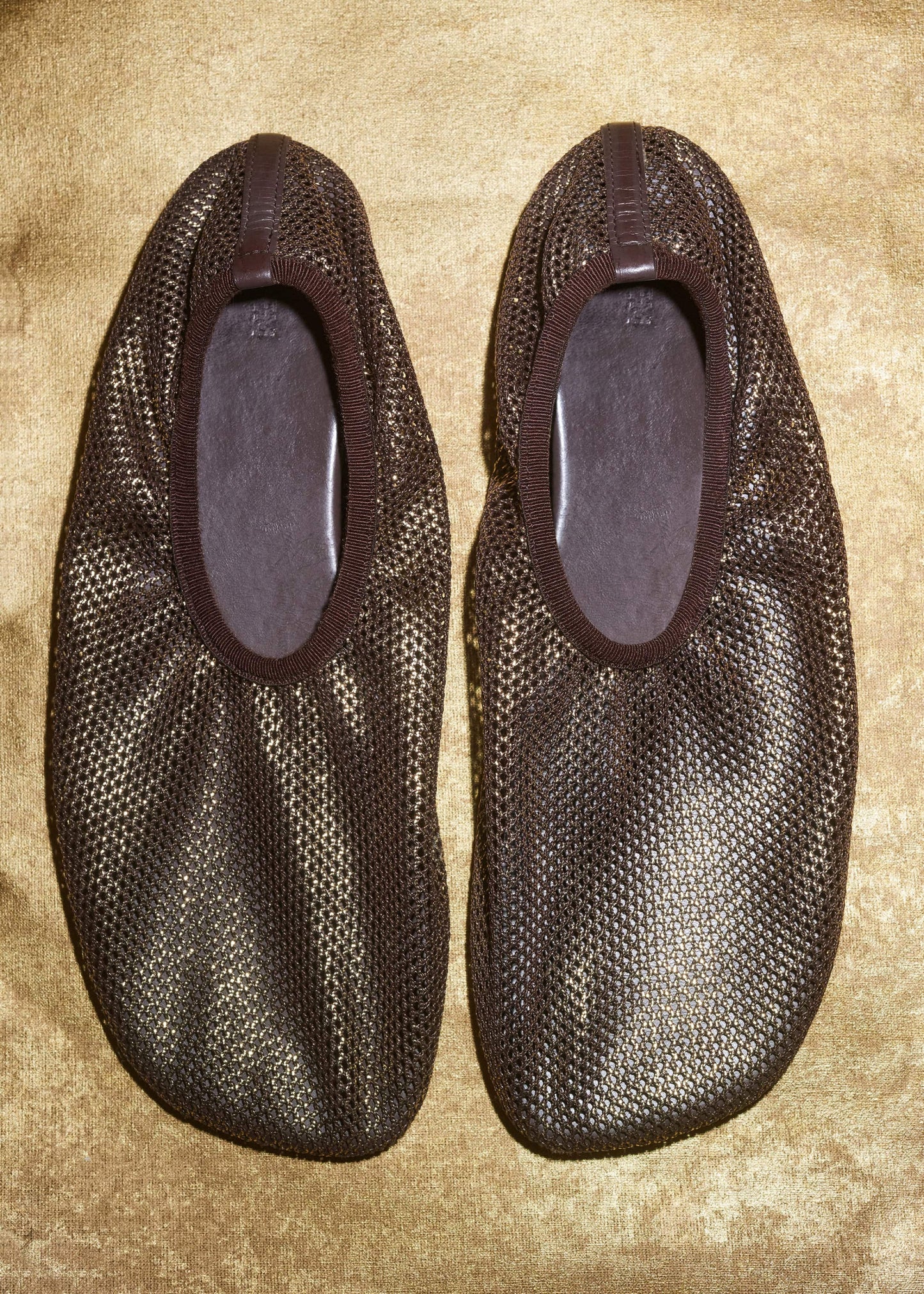 ME and EM Accessories Gold Asymmetric Slipper