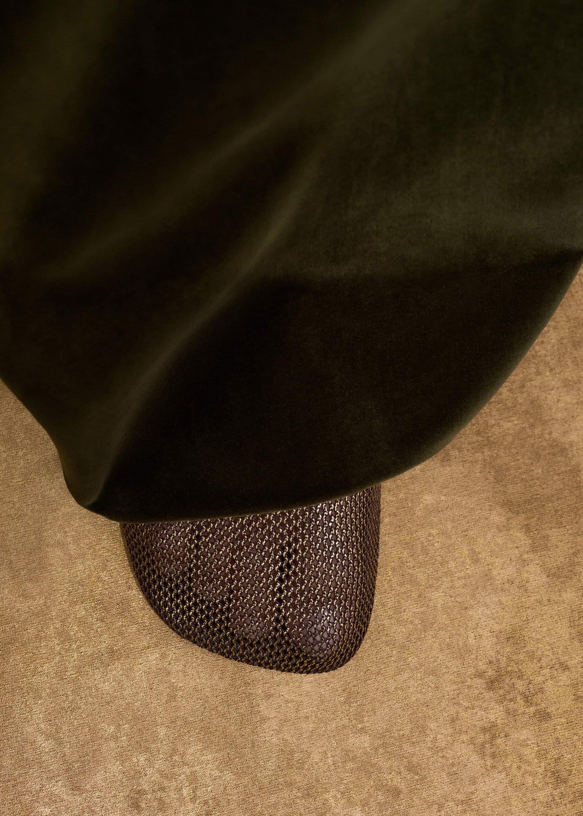 ME and EM Accessories Gold Asymmetric Slipper