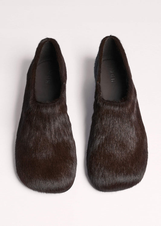 ME and EM Accessories Brown Asymmetric Slipper