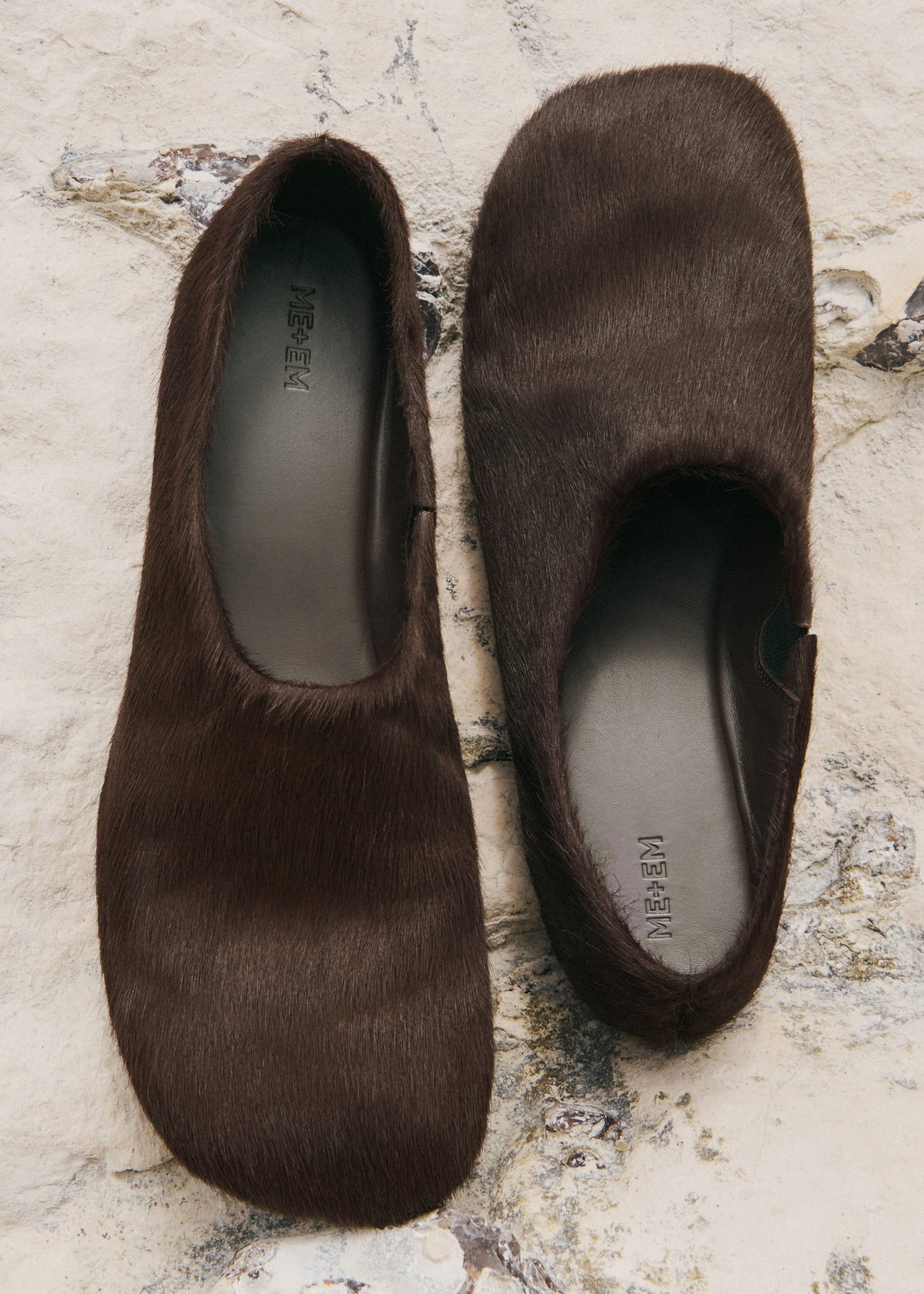 ME and EM Accessories Brown Asymmetric Slipper
