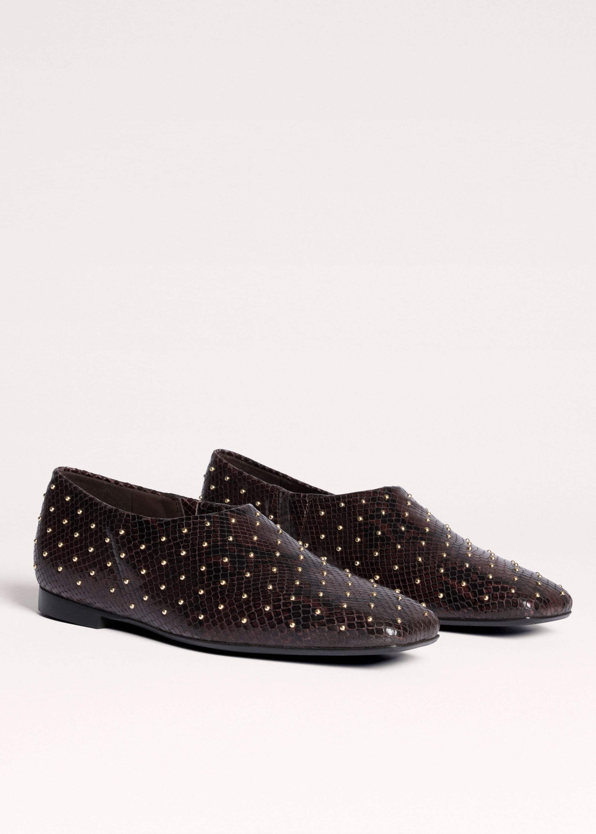 ME and EM Accessories Brown Square Toe Slipper
