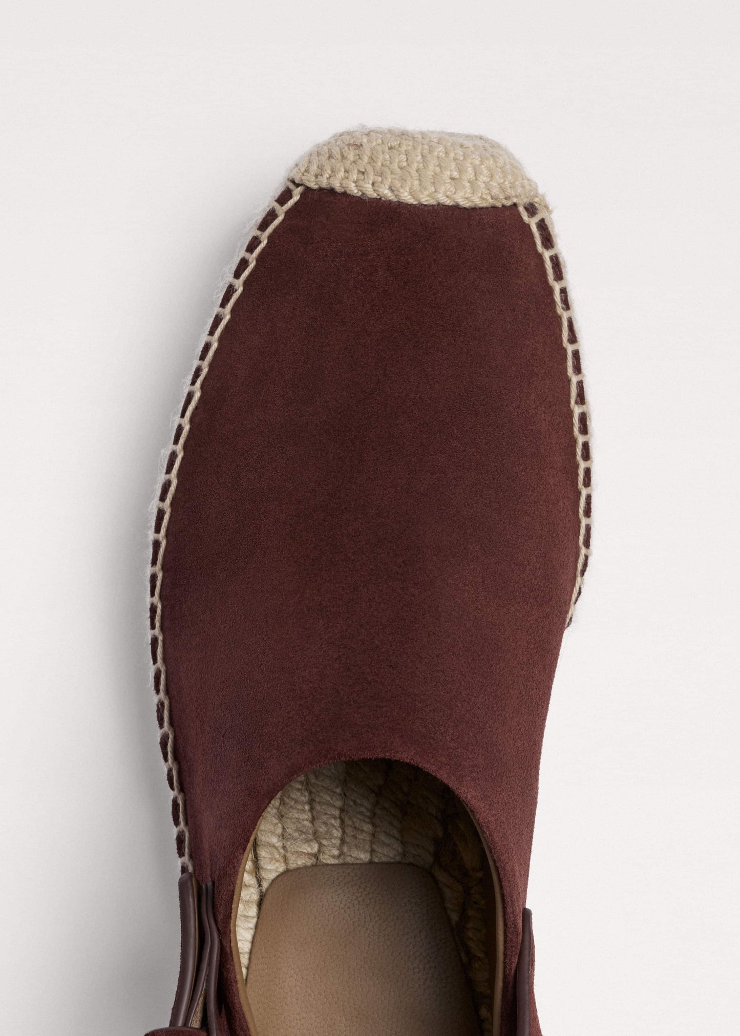 ME and EM Accessories Dark Cinnamon Suede Slingback Espadrille