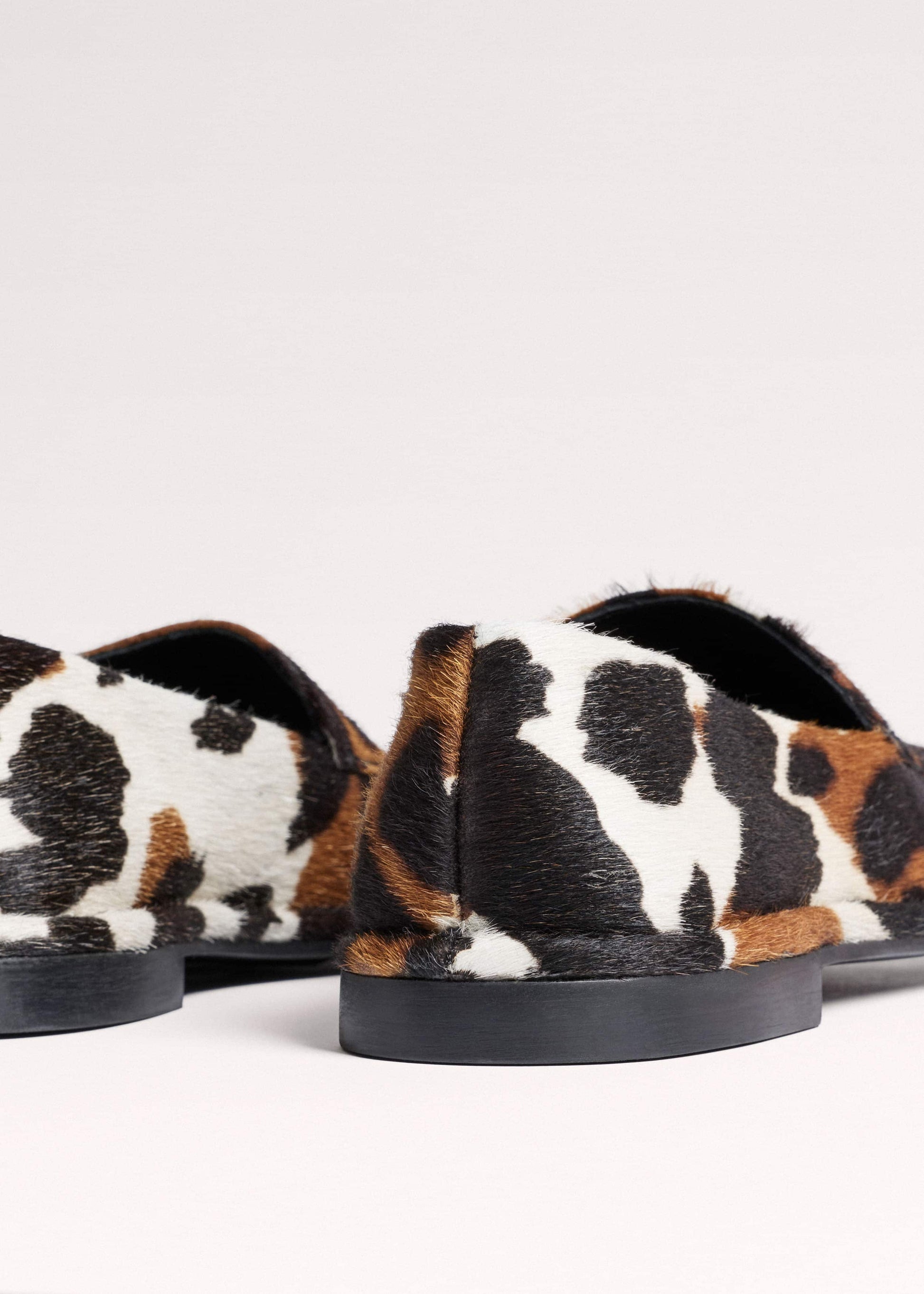 ME and EM Accessories Brown Cow Print Travel Loafer
