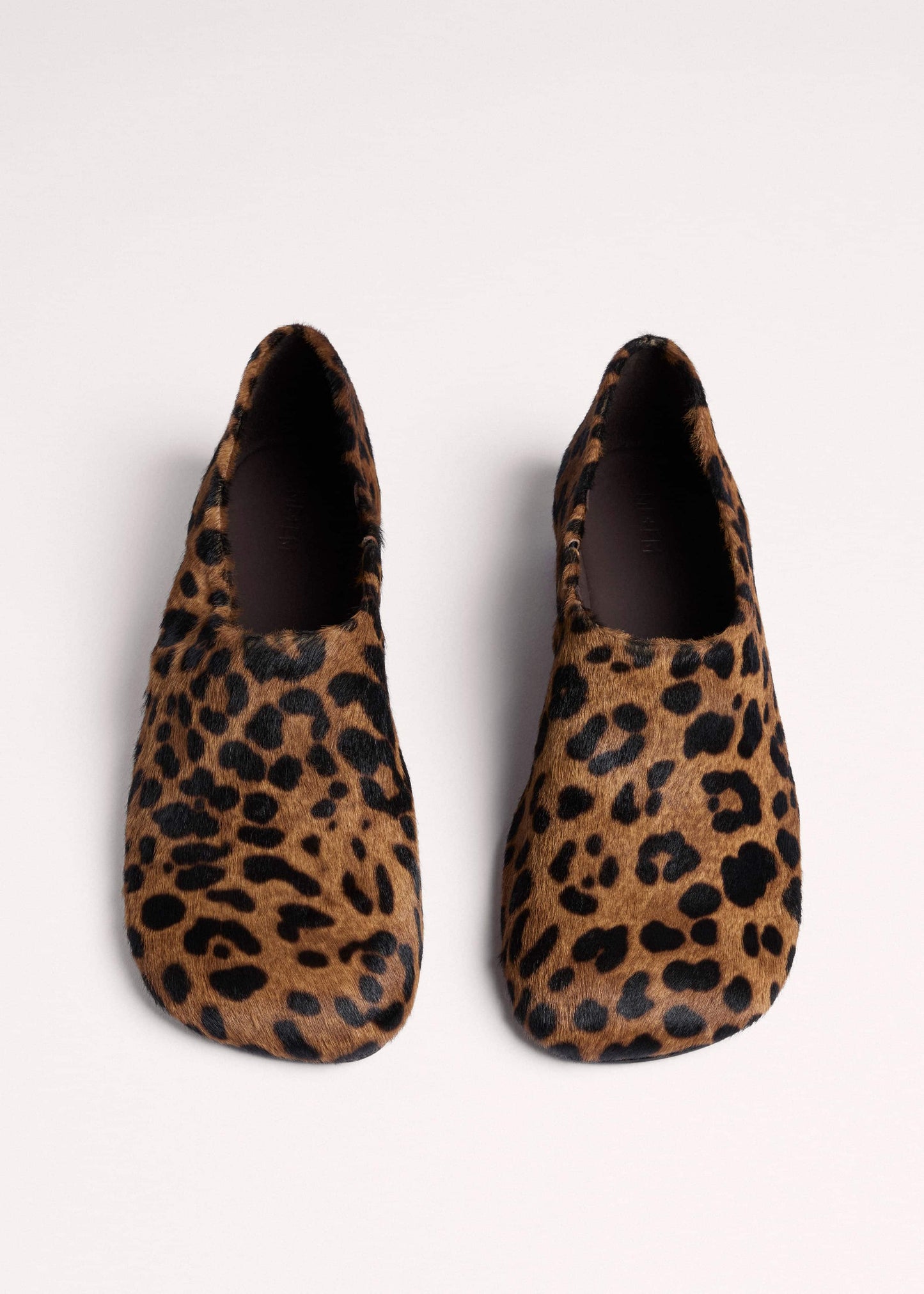 ME and EM Accessories Dark Brown Leopard Print Asymmetric Slipper