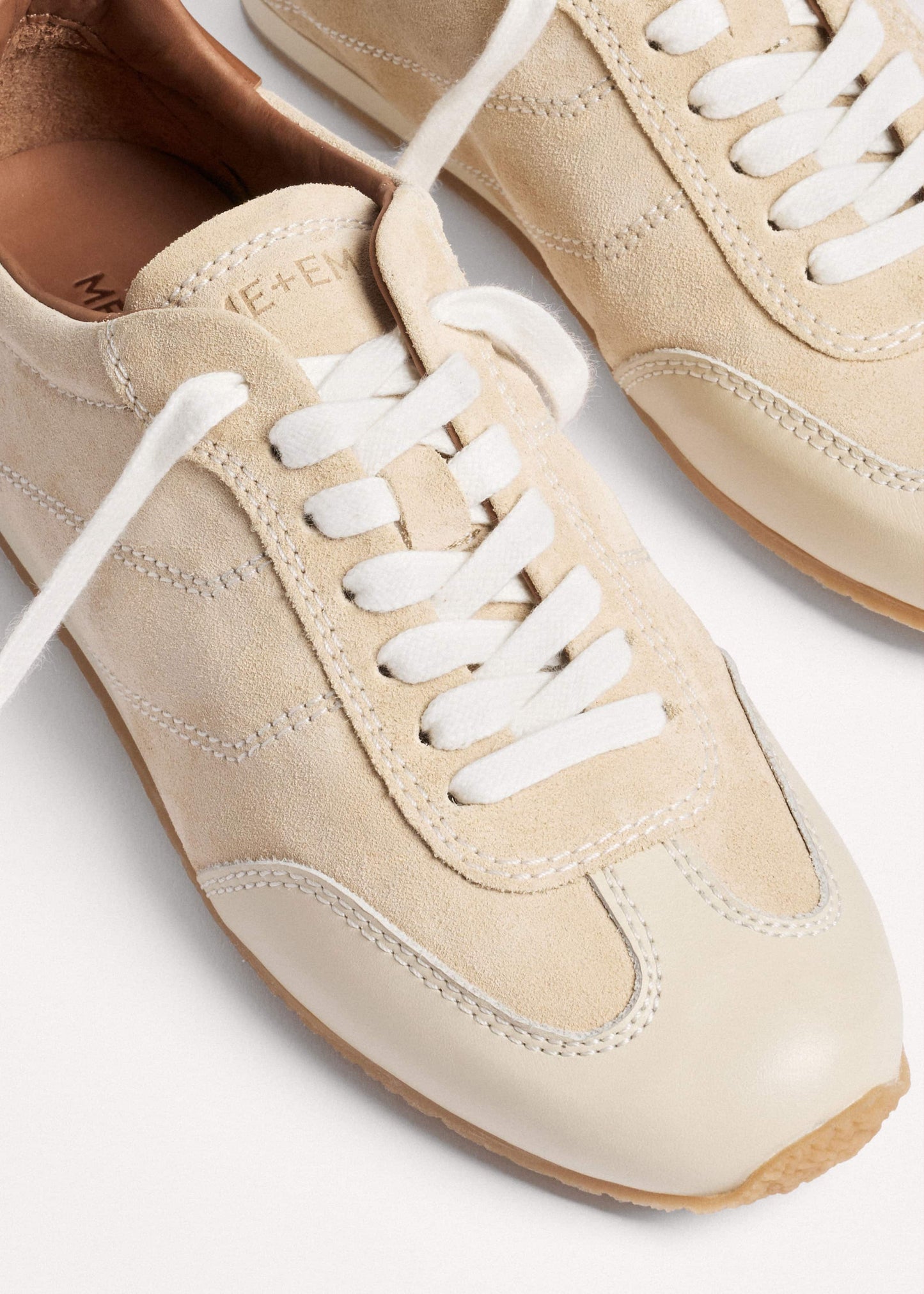 ME and EM Accessories Latte Retro Runner Sneaker