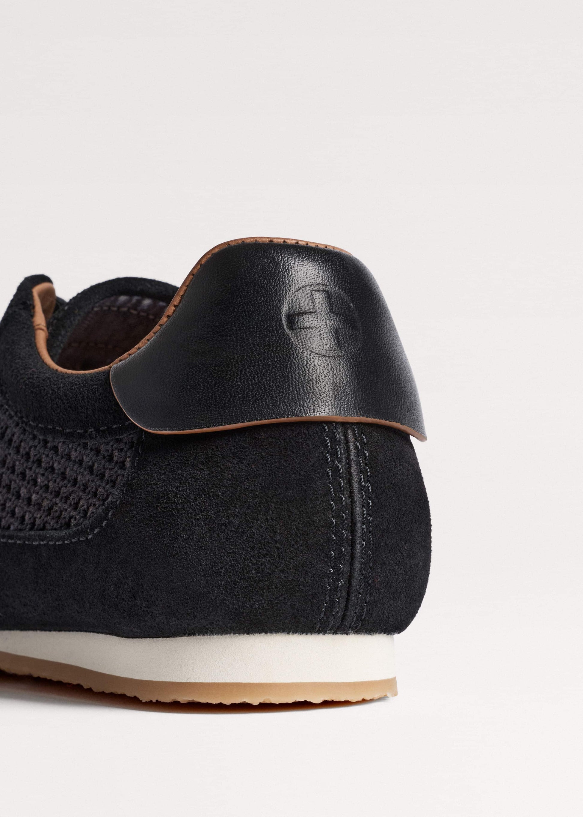 ME and EM Accessories Black Mesh Retro Runner Sneaker