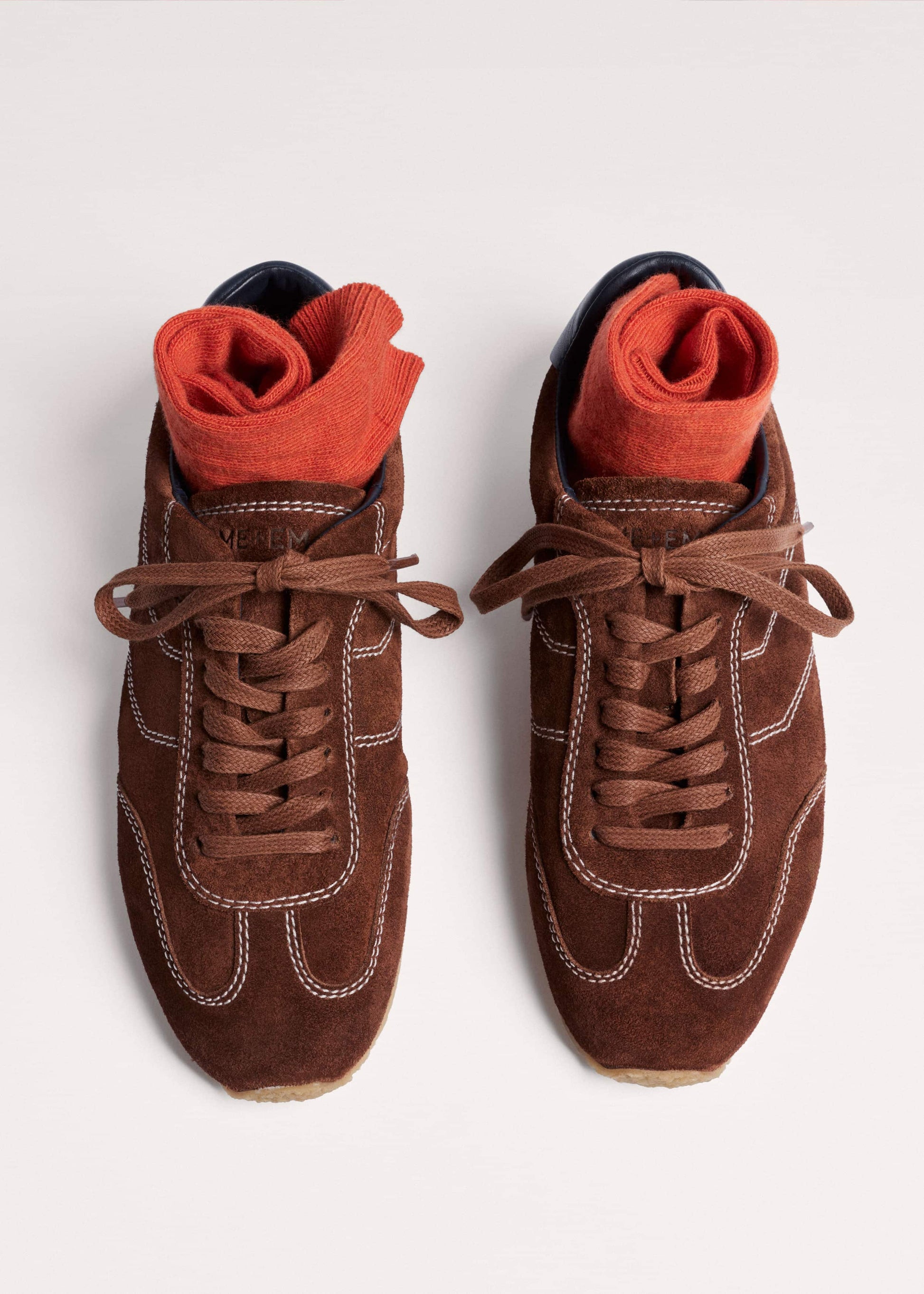 ME and EM Accessories Brown Retro Runner Sneaker