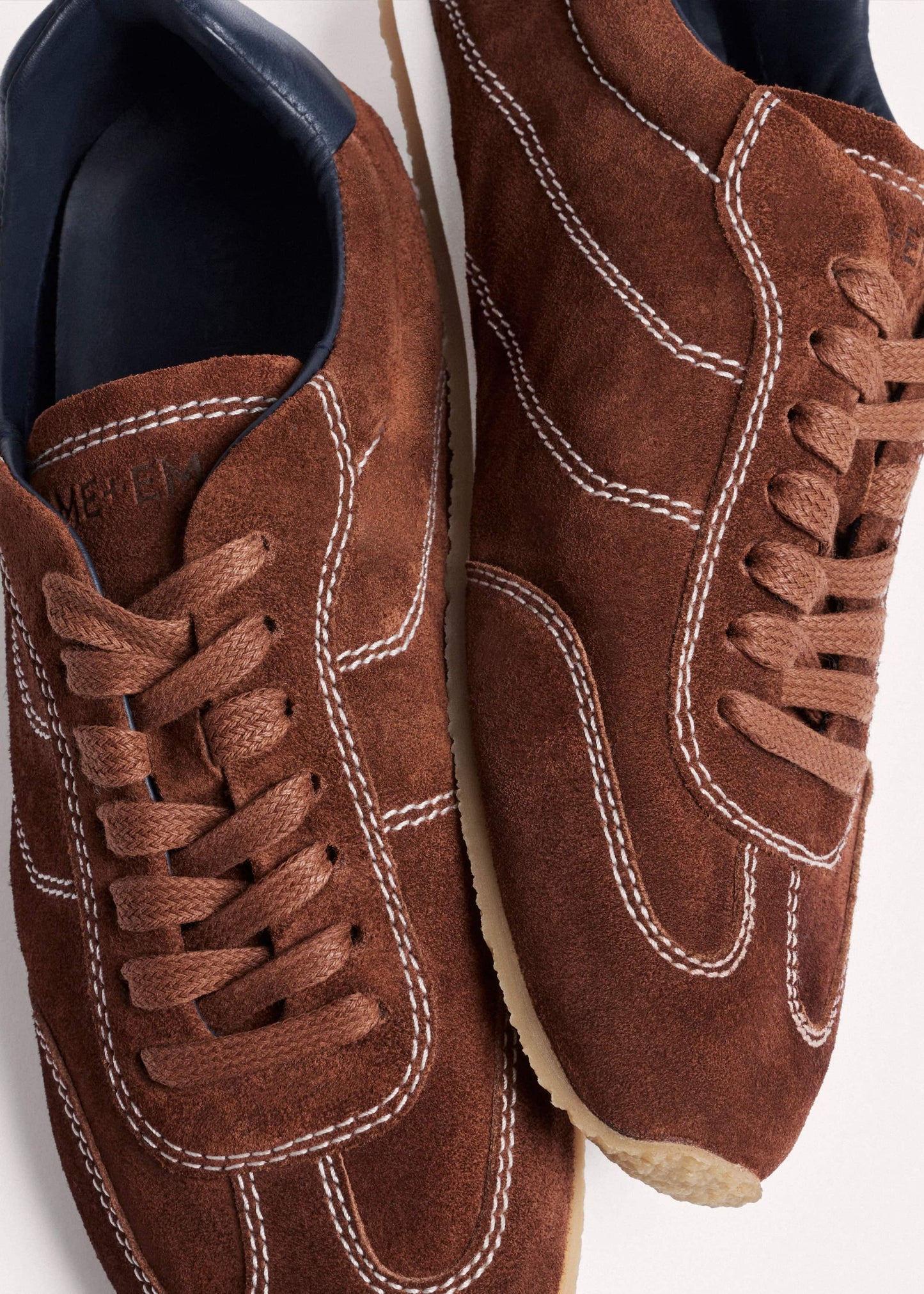 ME and EM Accessories Brown Retro Runner Sneaker