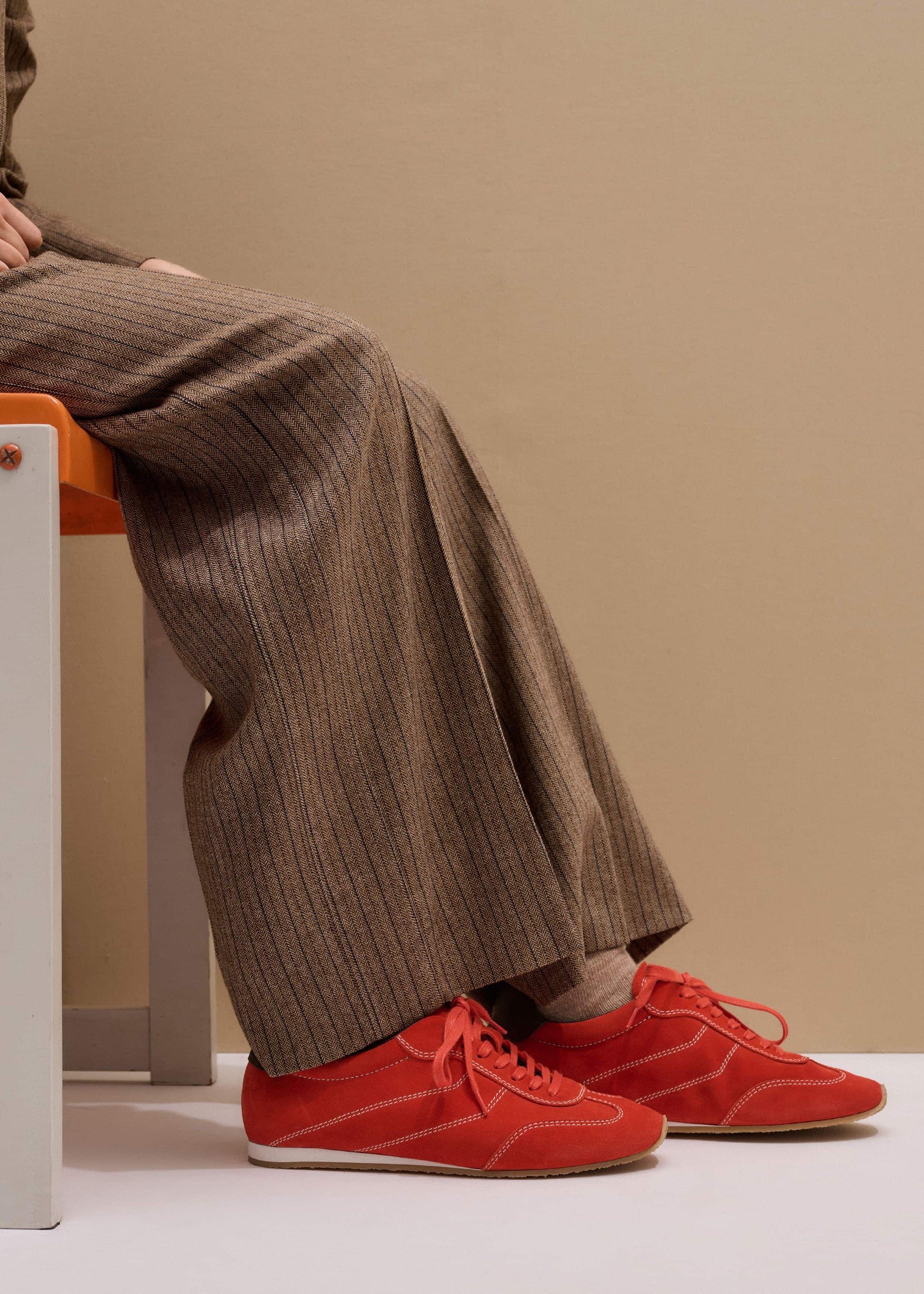 ME and EM Accessories Orange Retro Runner Sneaker
